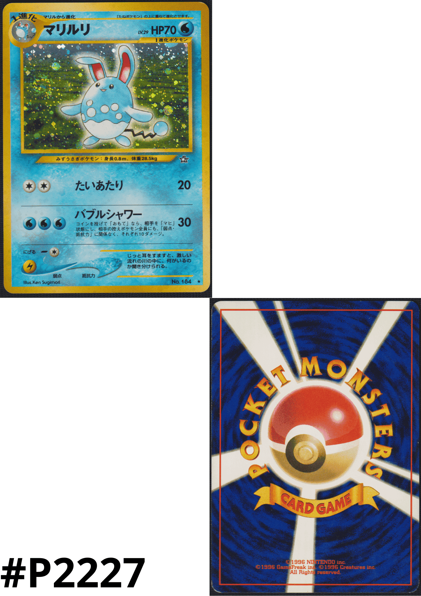 Azumarill No.184 | Neo genesis ChitoroShop