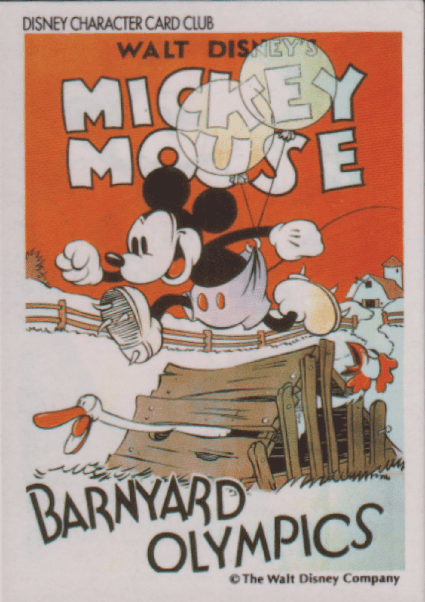 Disney Character Card Club Amada - Mickey Mouse : Barnyard Olympics