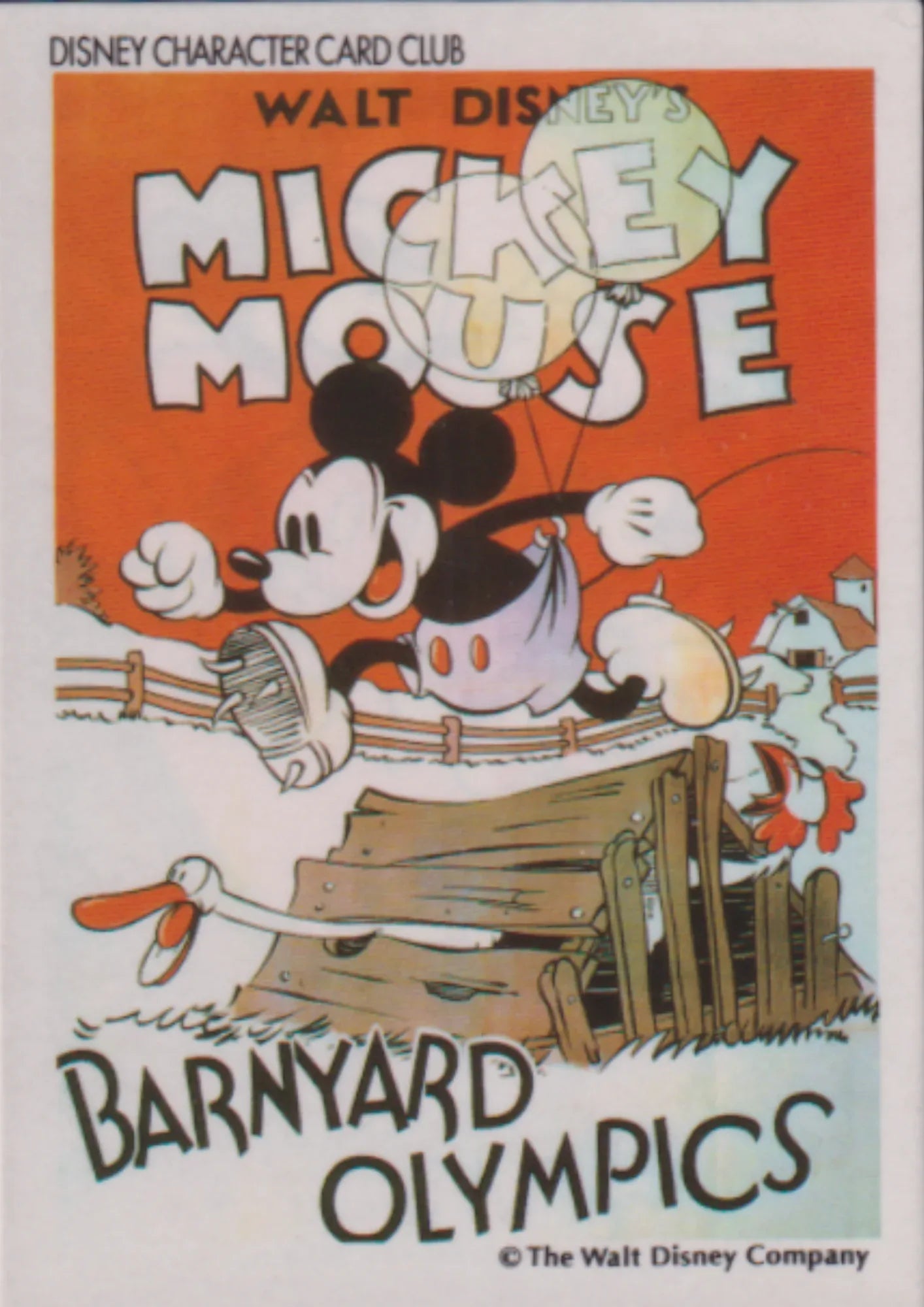 Disney Character Card Club Amada - Mickey Mouse : Barnyard Olympics - ChitoroShop