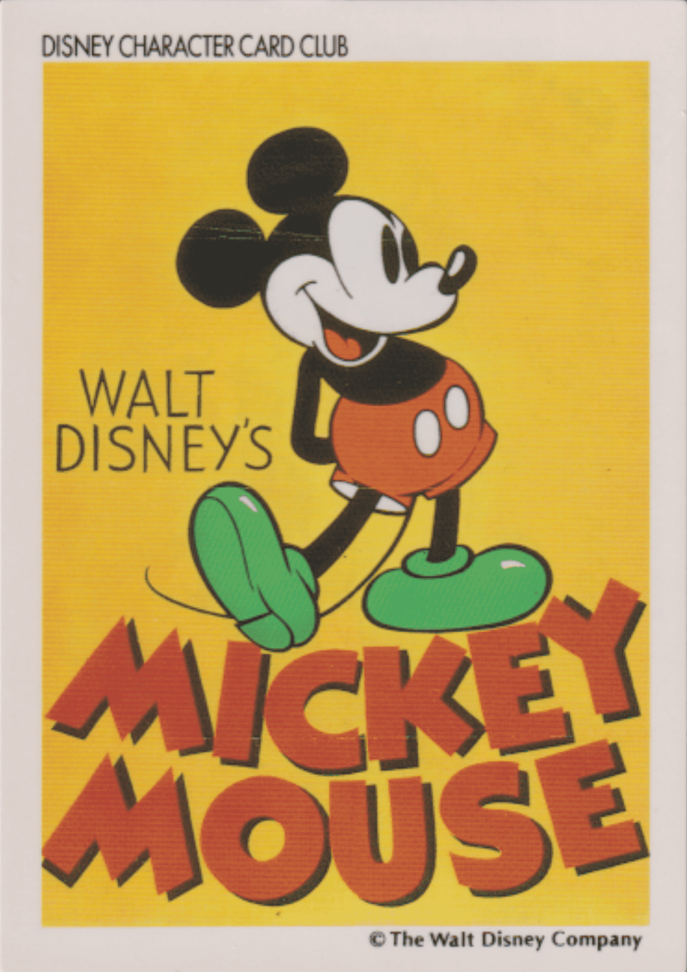Disney Character Card Club Amada - Walt Disney's Mickey Mouse