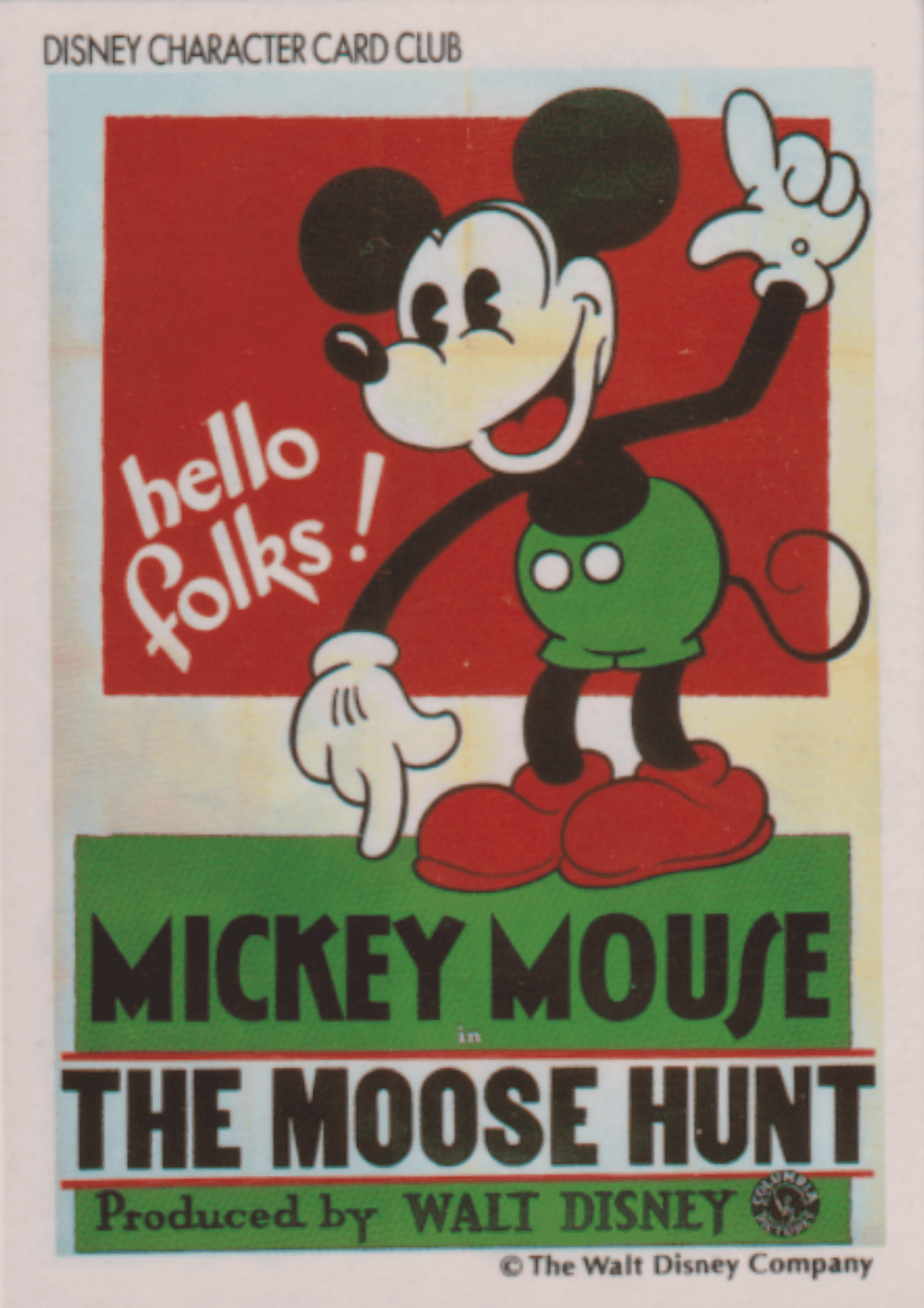 Disney Character Card Club Amada - Mickey Mouse in The Mouse Hunt