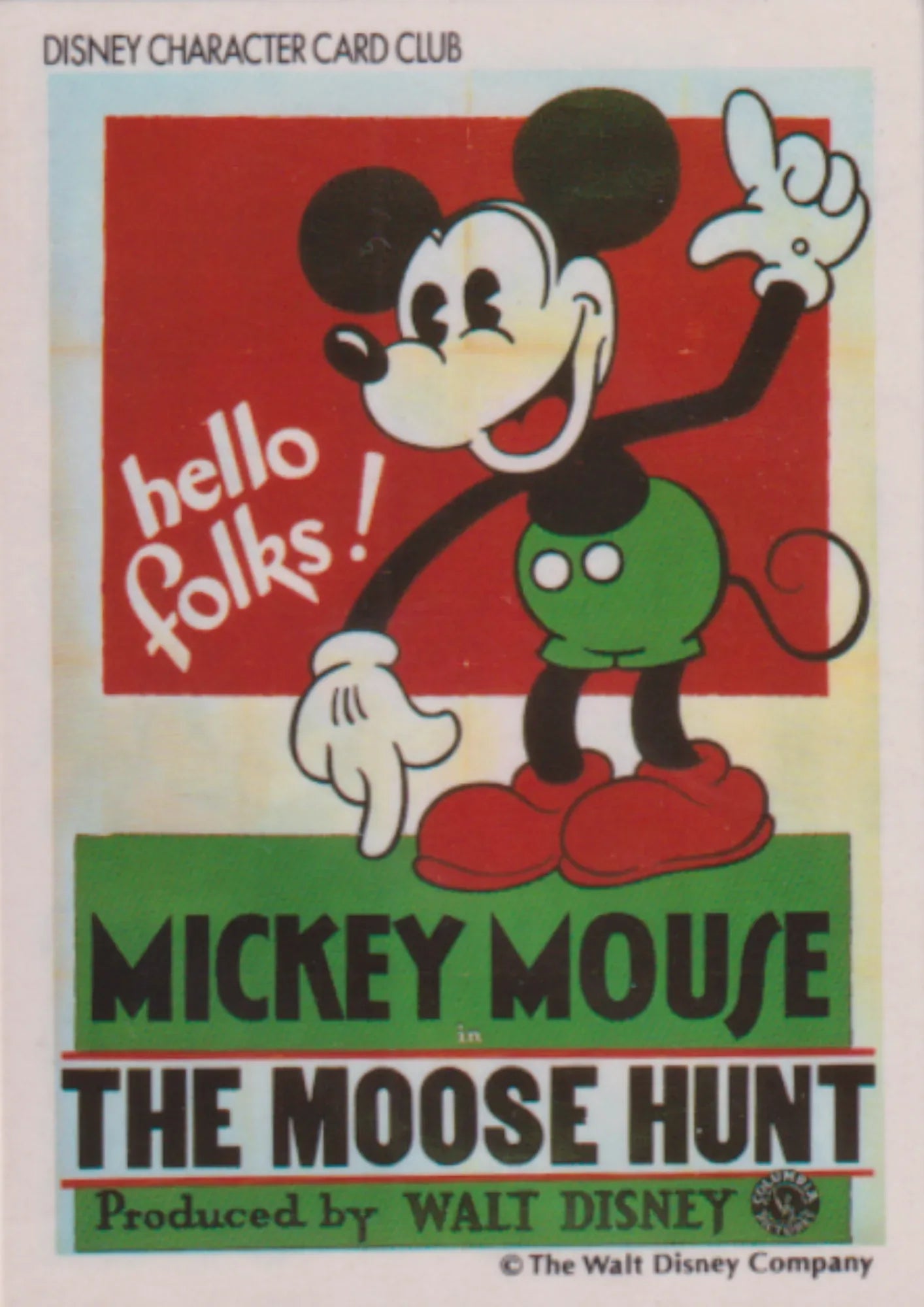 Disney Character Card Club Amada - Mickey Mouse in The Mouse Hunt - ChitoroShop