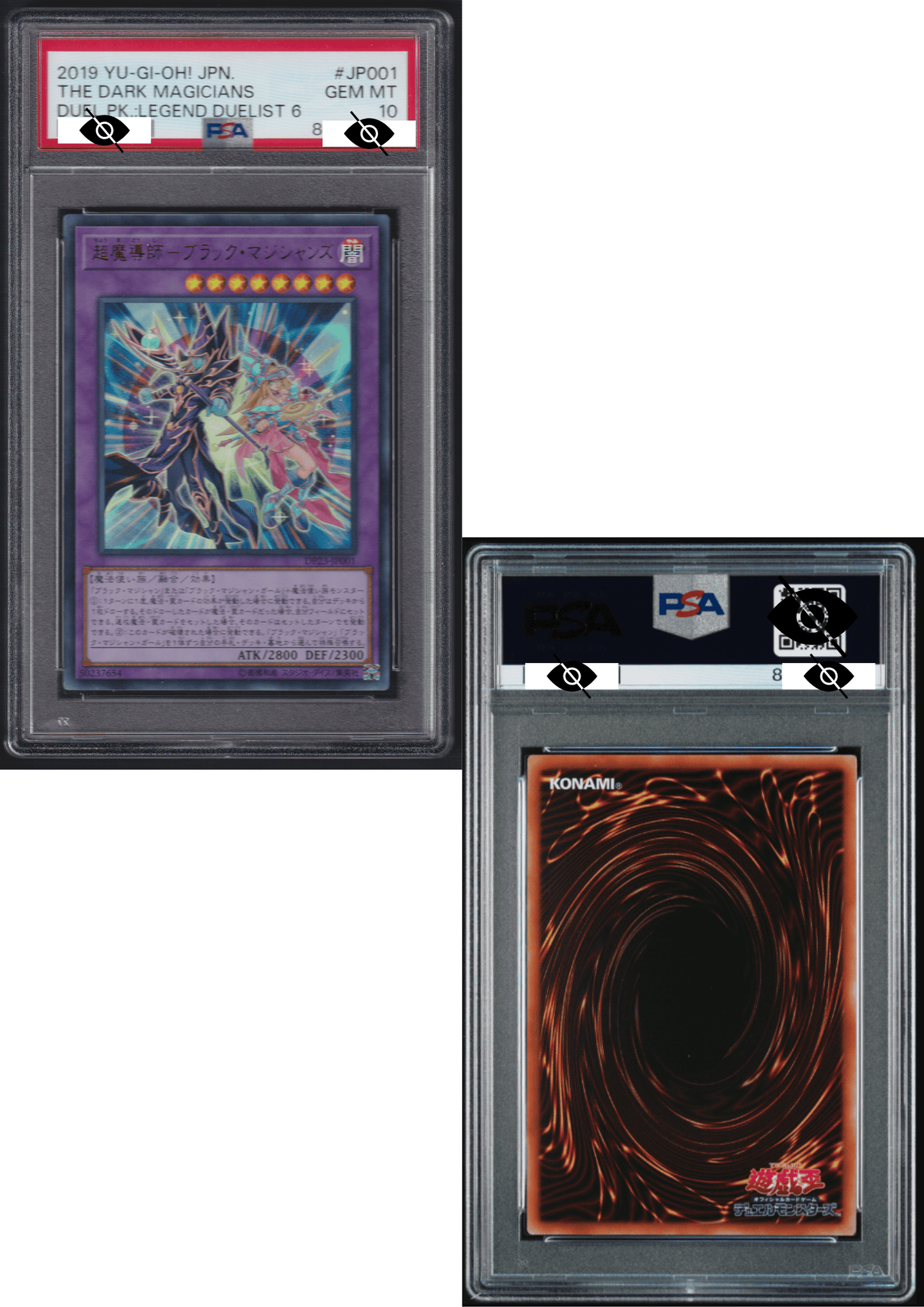 THE DARK MAGICIANS DP23-JP001 | LEGEND DUELIST 6 | PSA
