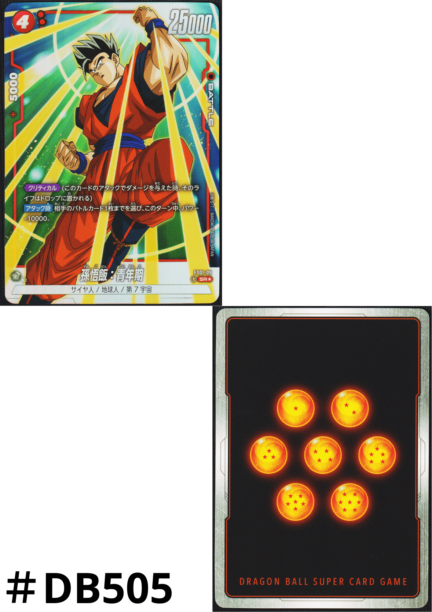 Son Gohan : Shonenki (Parallel) FS01-09 SR | STARTER DECK - GOKU