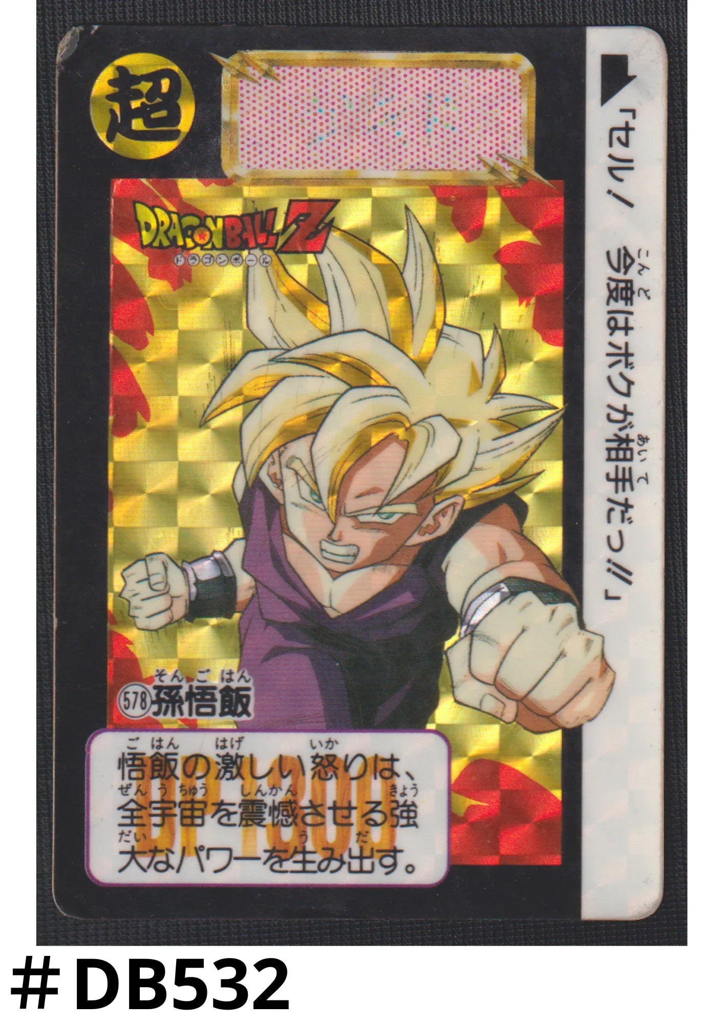 Gohan No.578 | Carddass Hondan - ChitoroShop