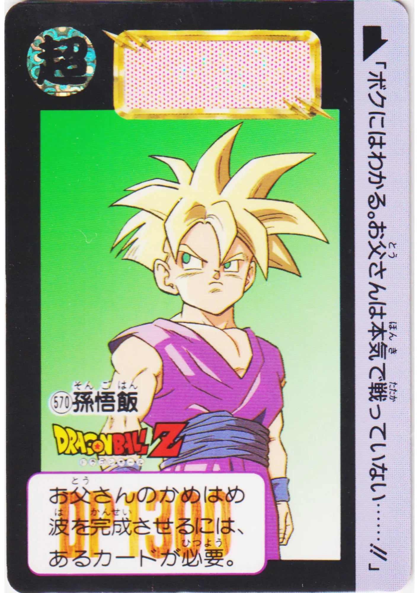 Son Gohan No.570 | Dragon Ball Carddass Hondan - ChitoroShop
