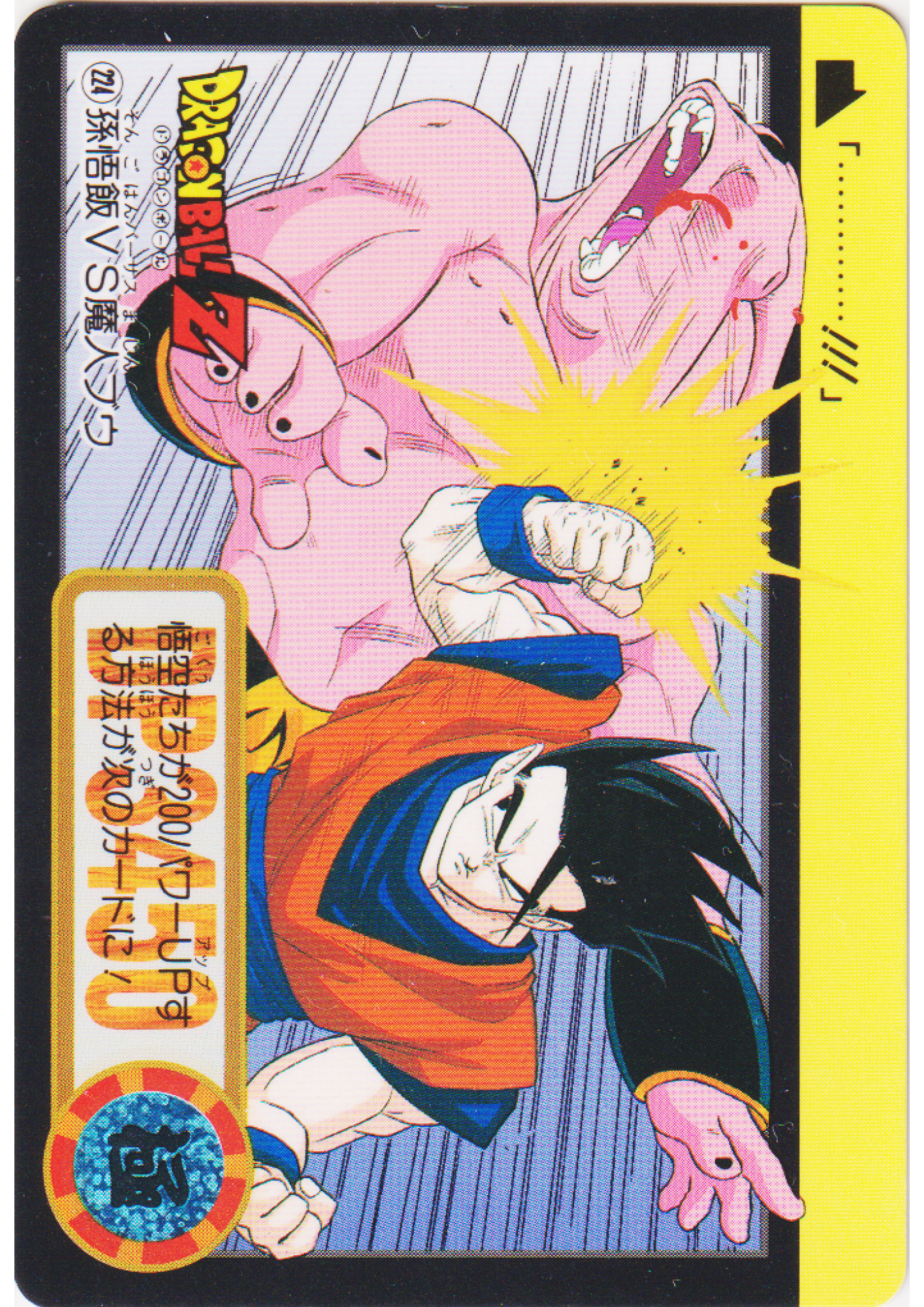 Son Gohan VS Majin Buu No.224 | Dragon Ball Carddass Hondan