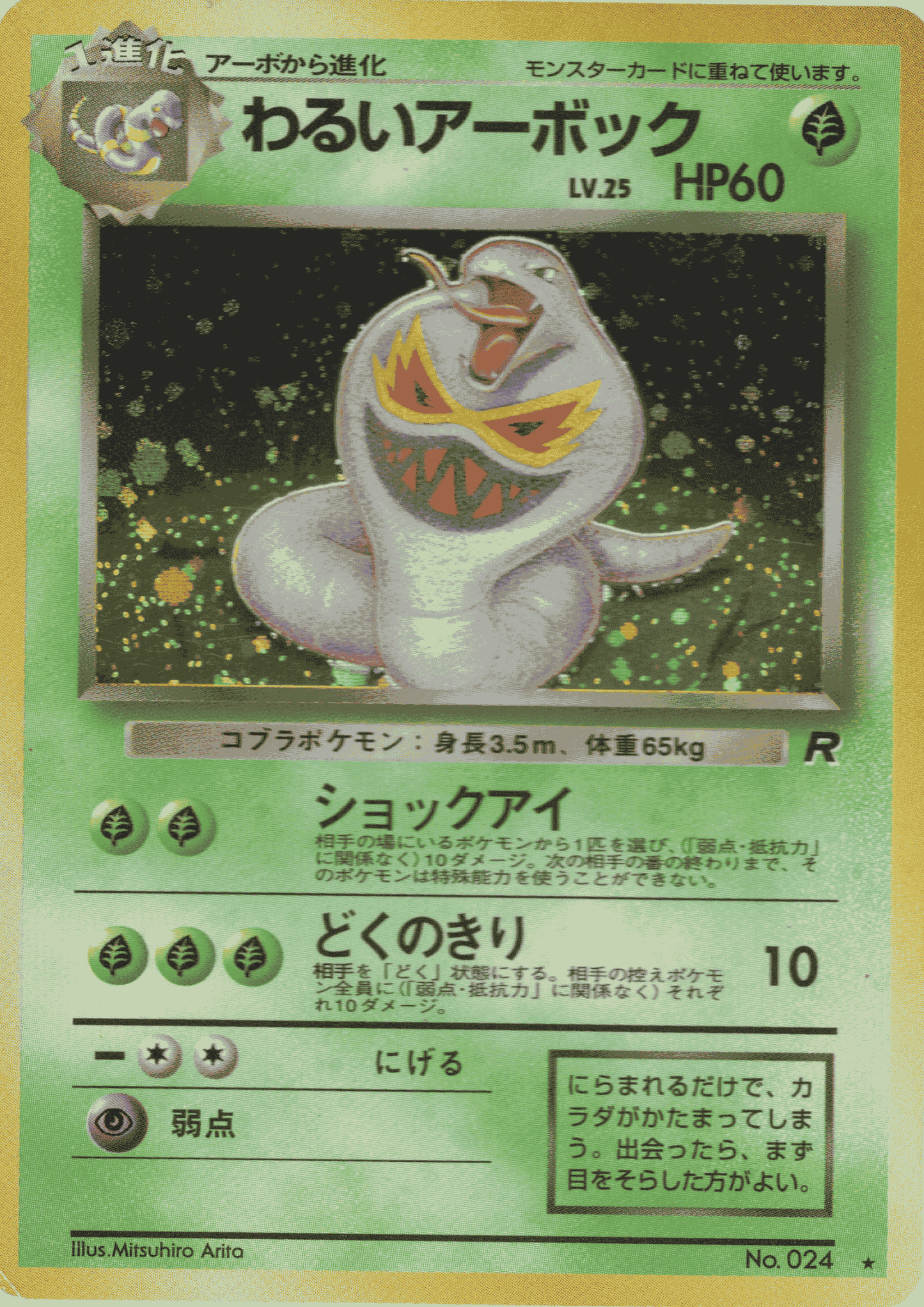 Dark Arbok No.024 | Rocket Gang ChitoroShop