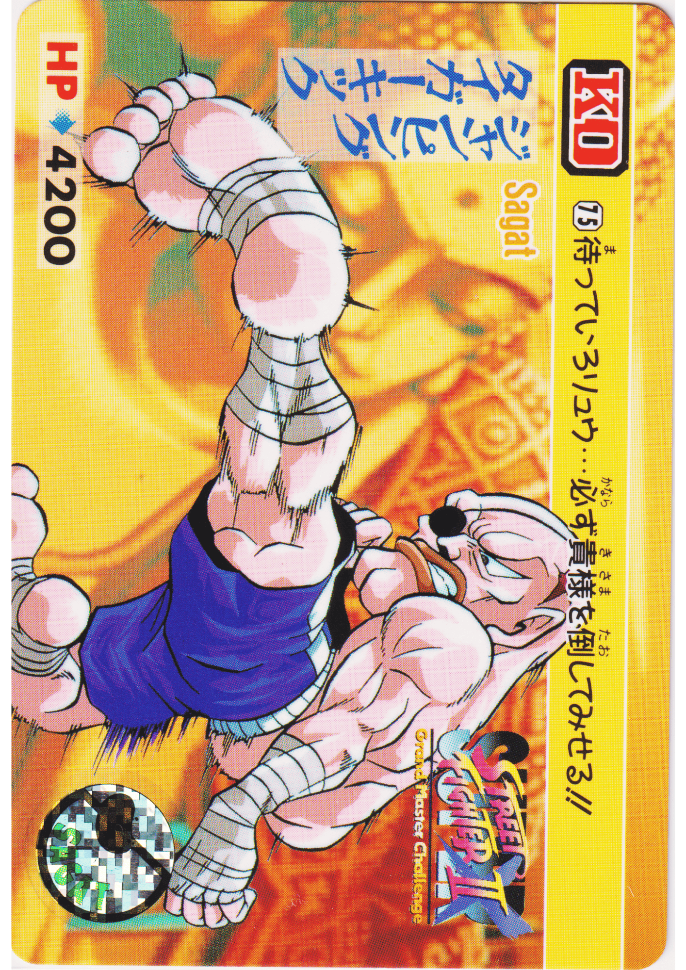 SAGAT 75 | Carddass Street Fighter II Super