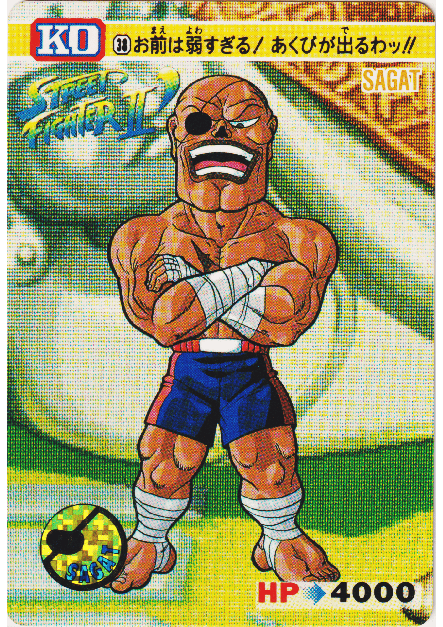 SAGAT 38 | Carddass Street Fighter II