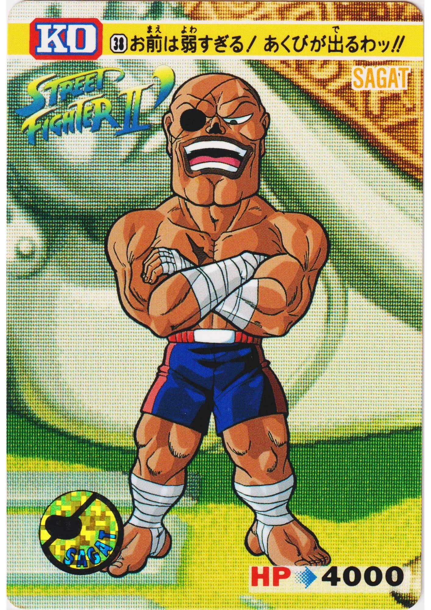 SAGAT 38 | Carddass Street Fighter II - ChitoroShop