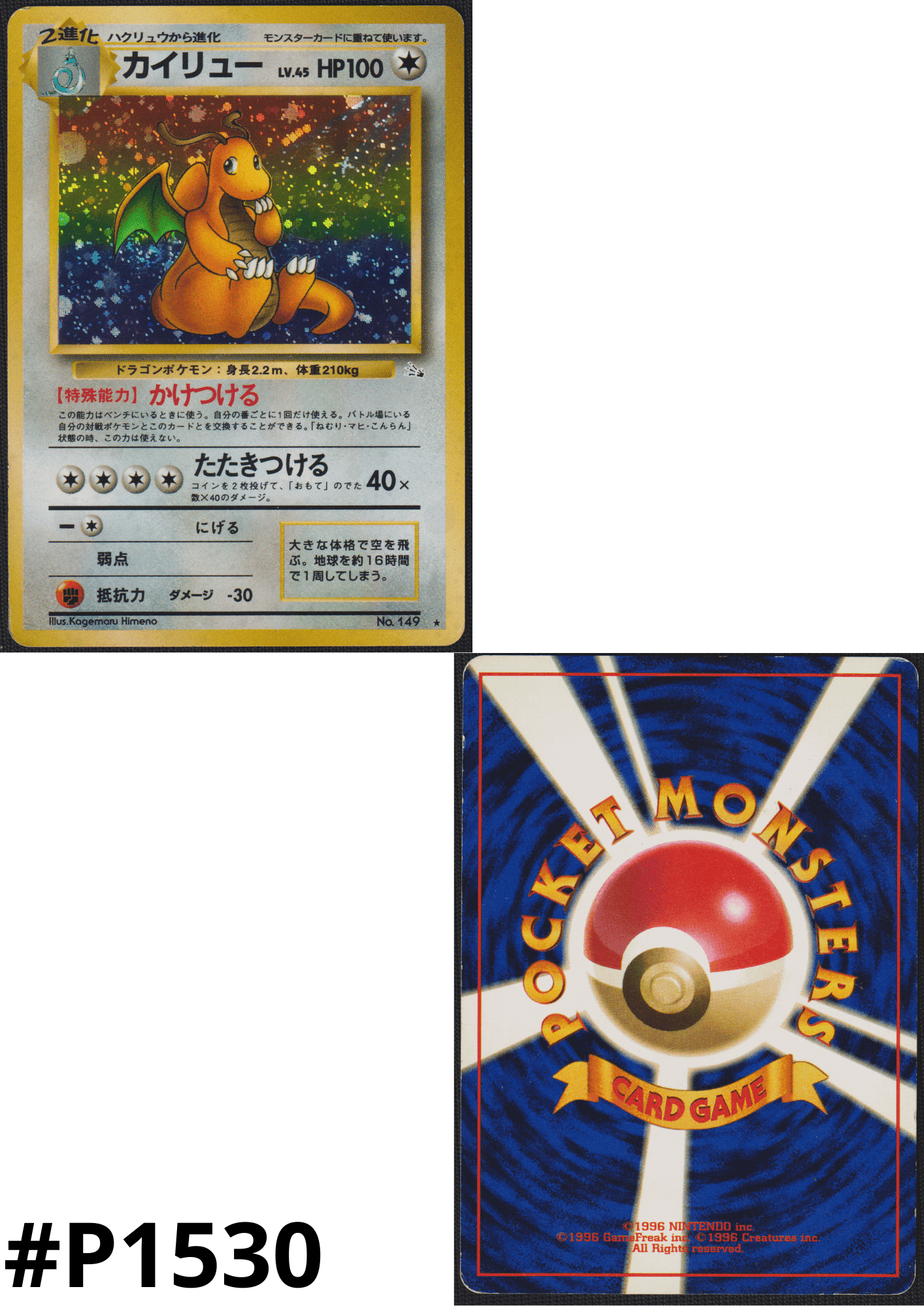 Dragonite No.149 | Fossil ChitoroShop