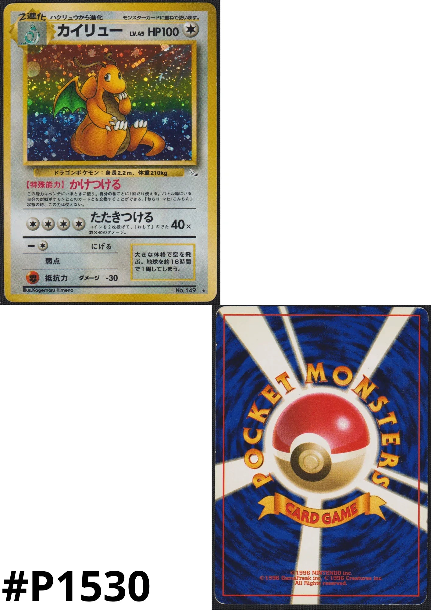 Dragonite No.149 | Fossil - ChitoroShop
