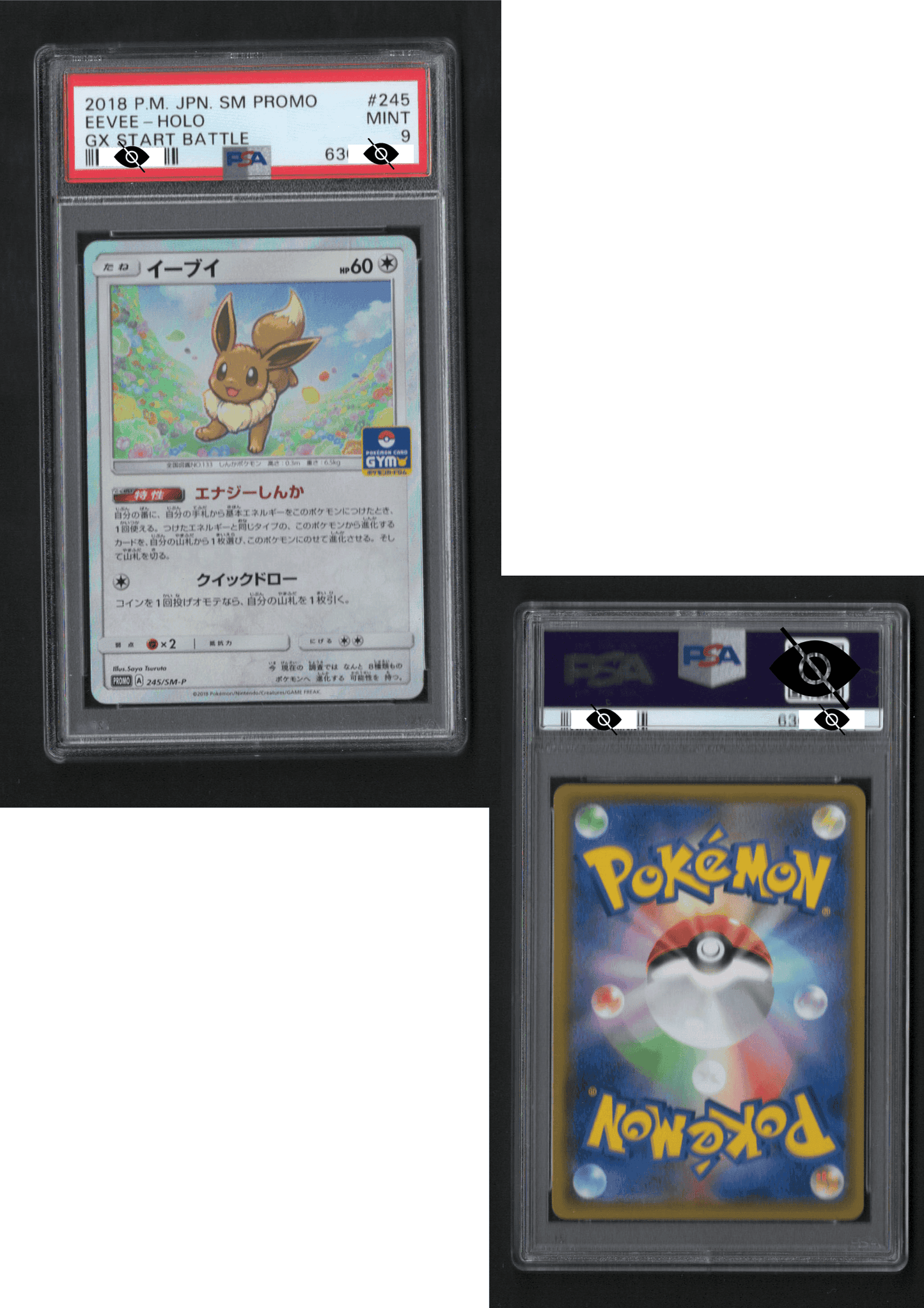 Eevee 245/sm-p | GX Start Battle Promo | PSA ChitoroShop