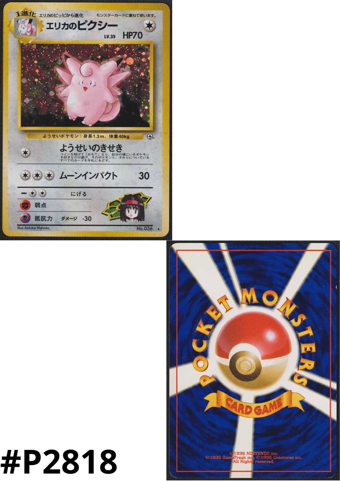 Erika's Clefable No.036 | Leader Stadium - ChitoroShop