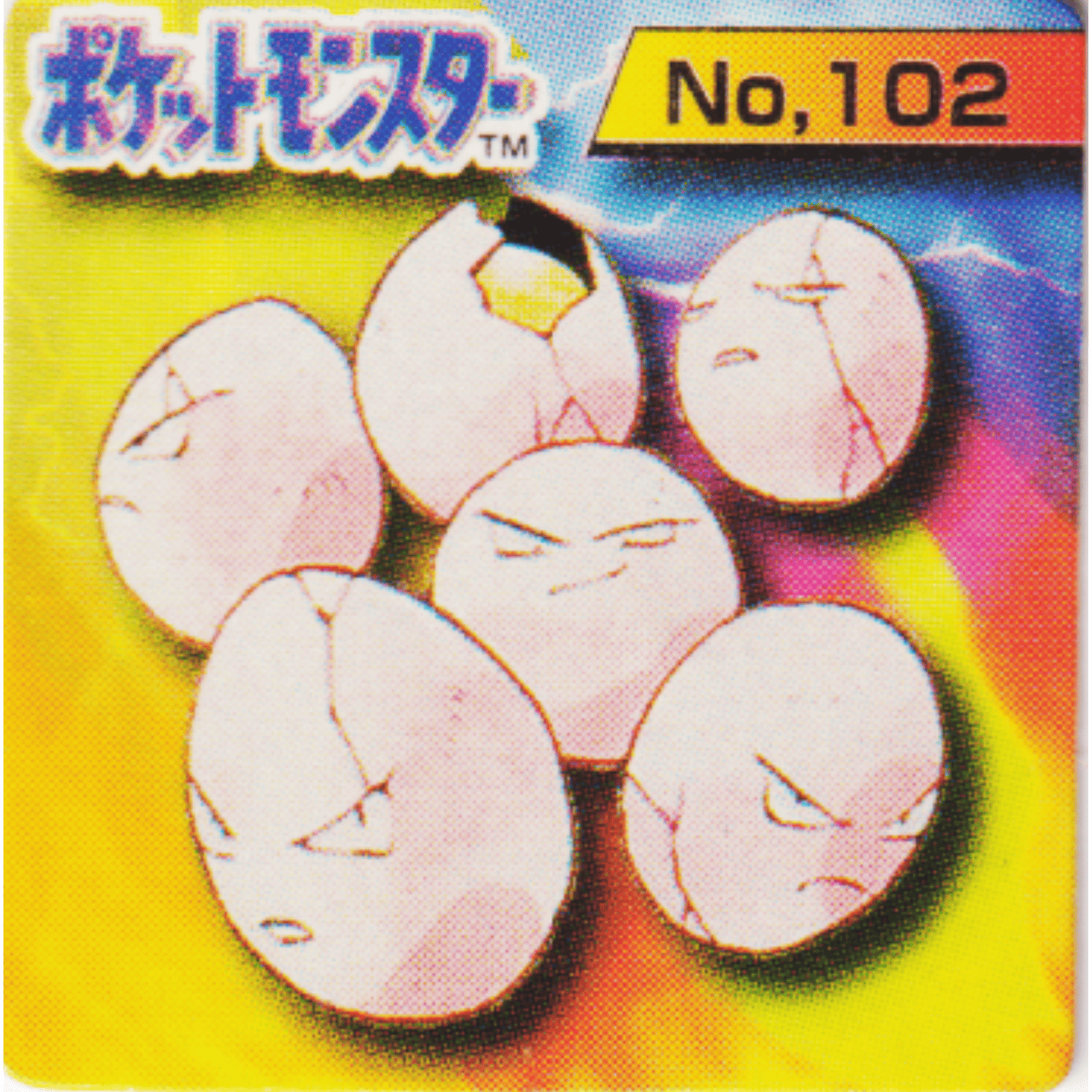 Exeggcute No.102 | Pokémon GB Pocket Card (Mini Card)
