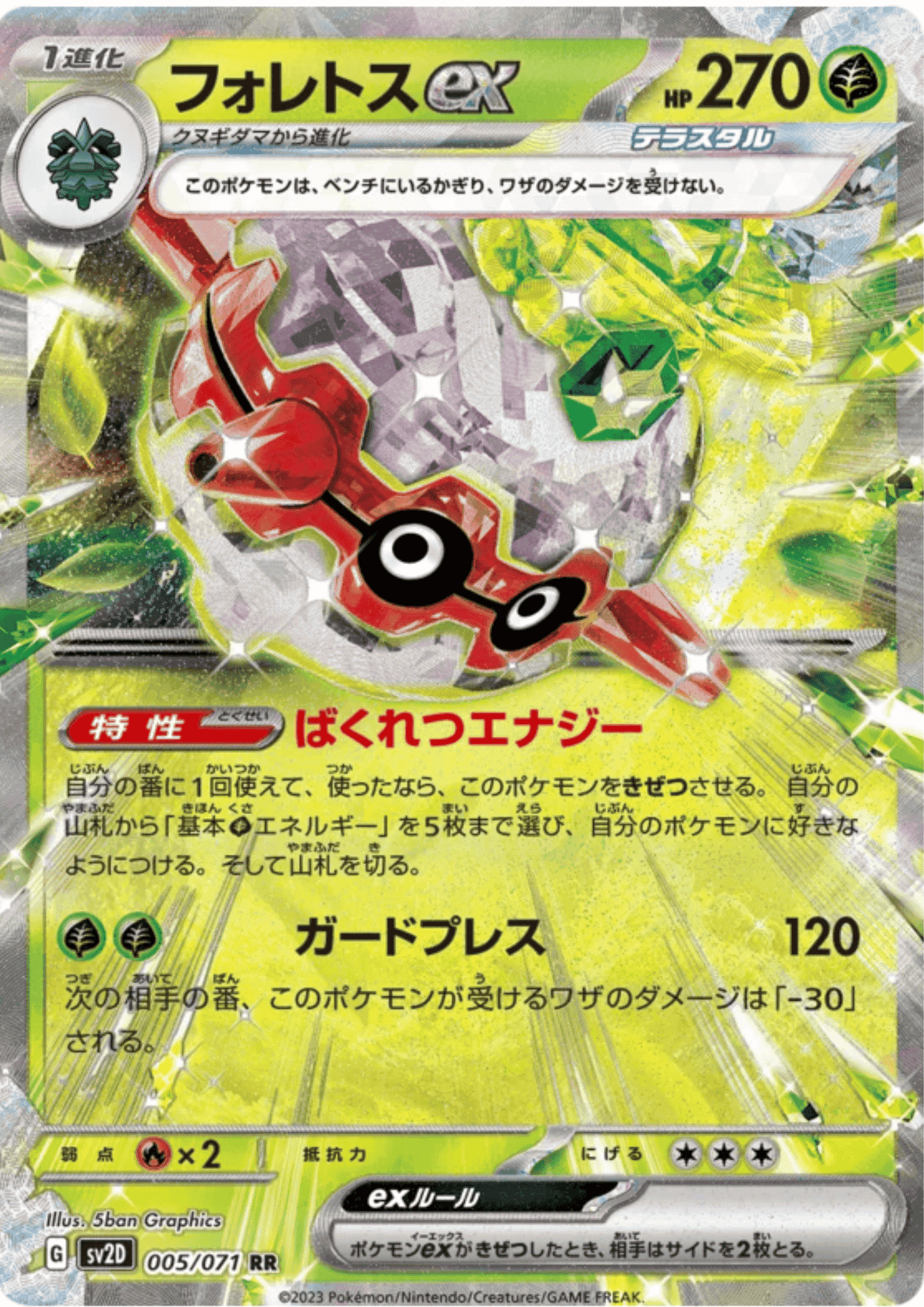 Forretress ex 005/71 RR | Clay Burst sv2D ChitoroShop