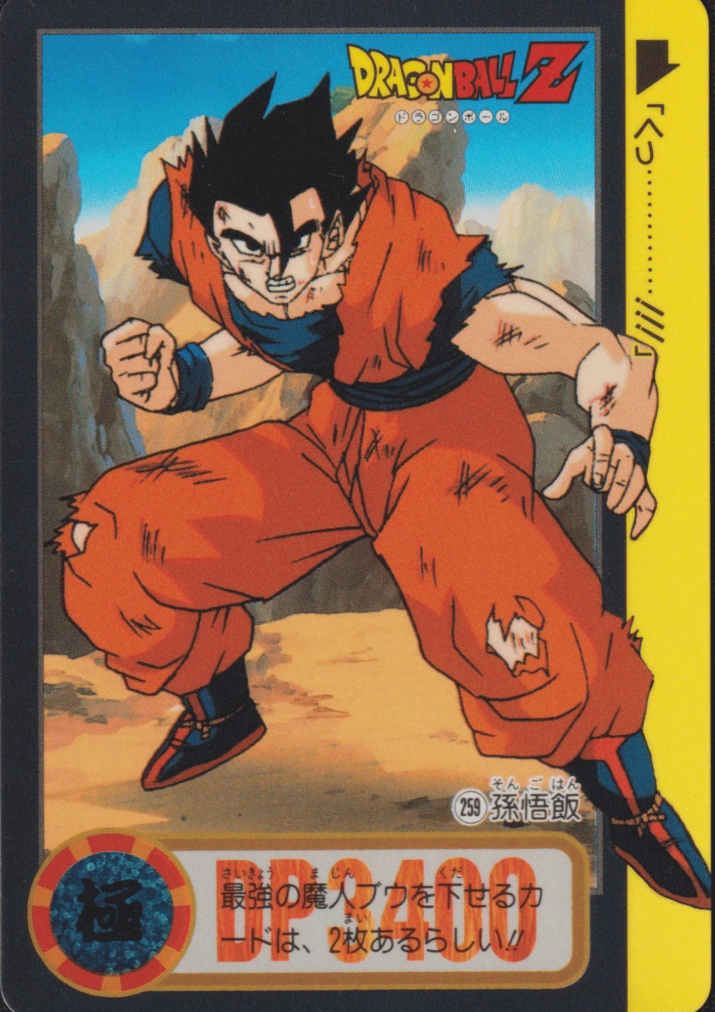 Gohan No.259 | Carddass Hondan - ChitoroShop