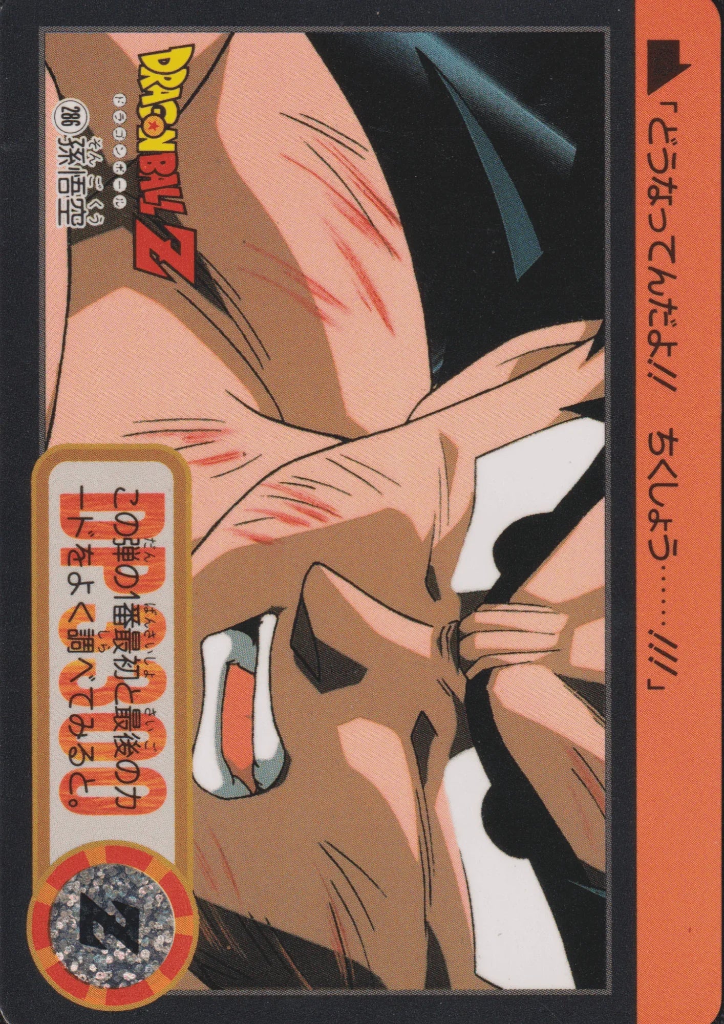 Goku No.286 | Carddass Hondan - ChitoroShop