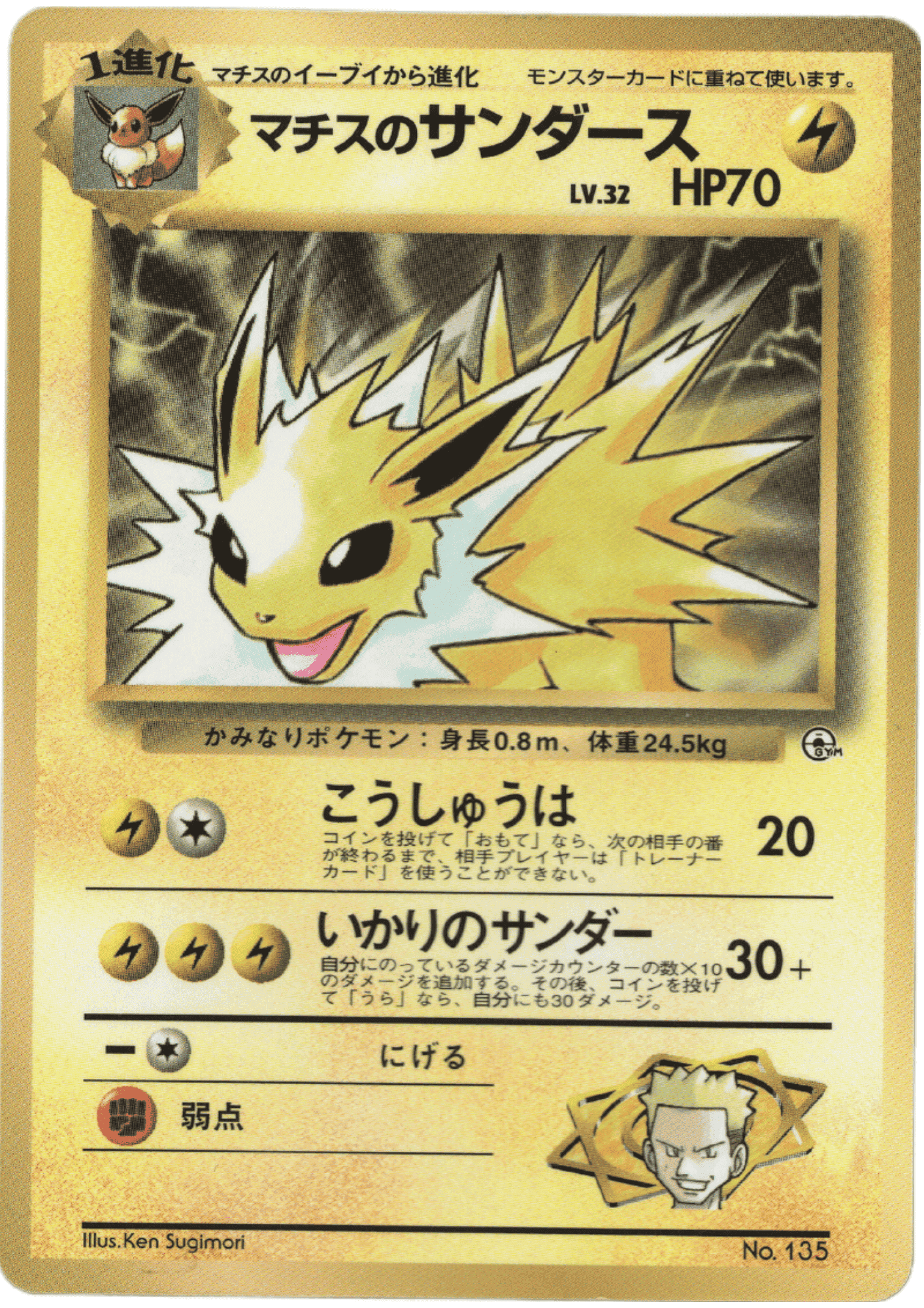 Lt. Surge's Jolteon No.135 | Gym Challenge ChitoroShop