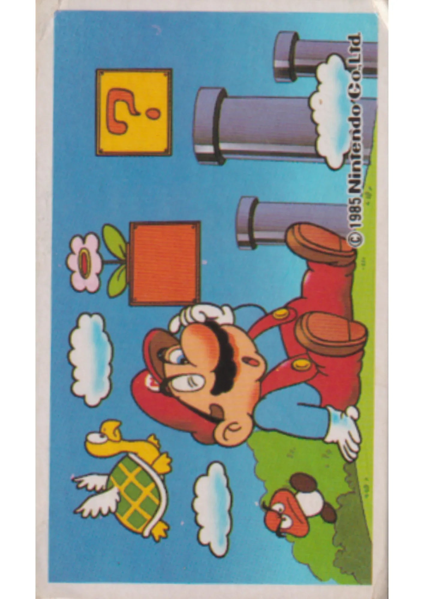 Super Mario Bros. - Nintendo Menko Card (1985) #4 - ChitoroShop