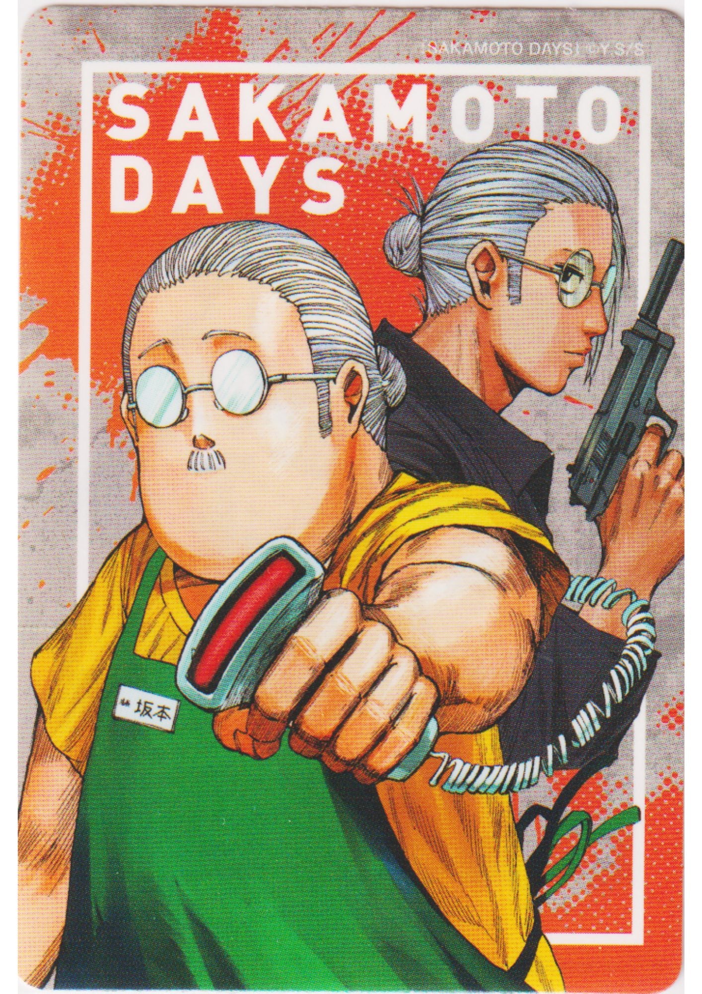 Sakamoto Days - NatsuComi Double Sticker card Promo