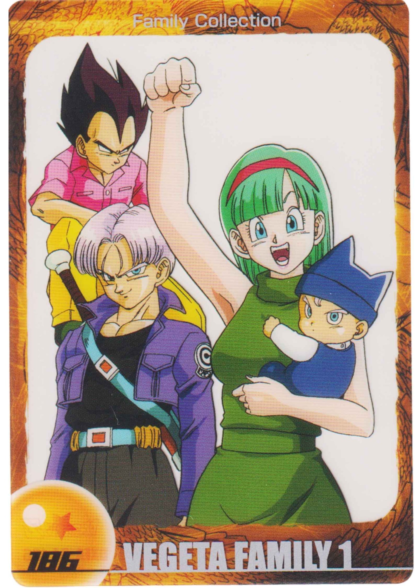 Vegeta Familly 186 | Morinaga Dragon Ball Clear Cards