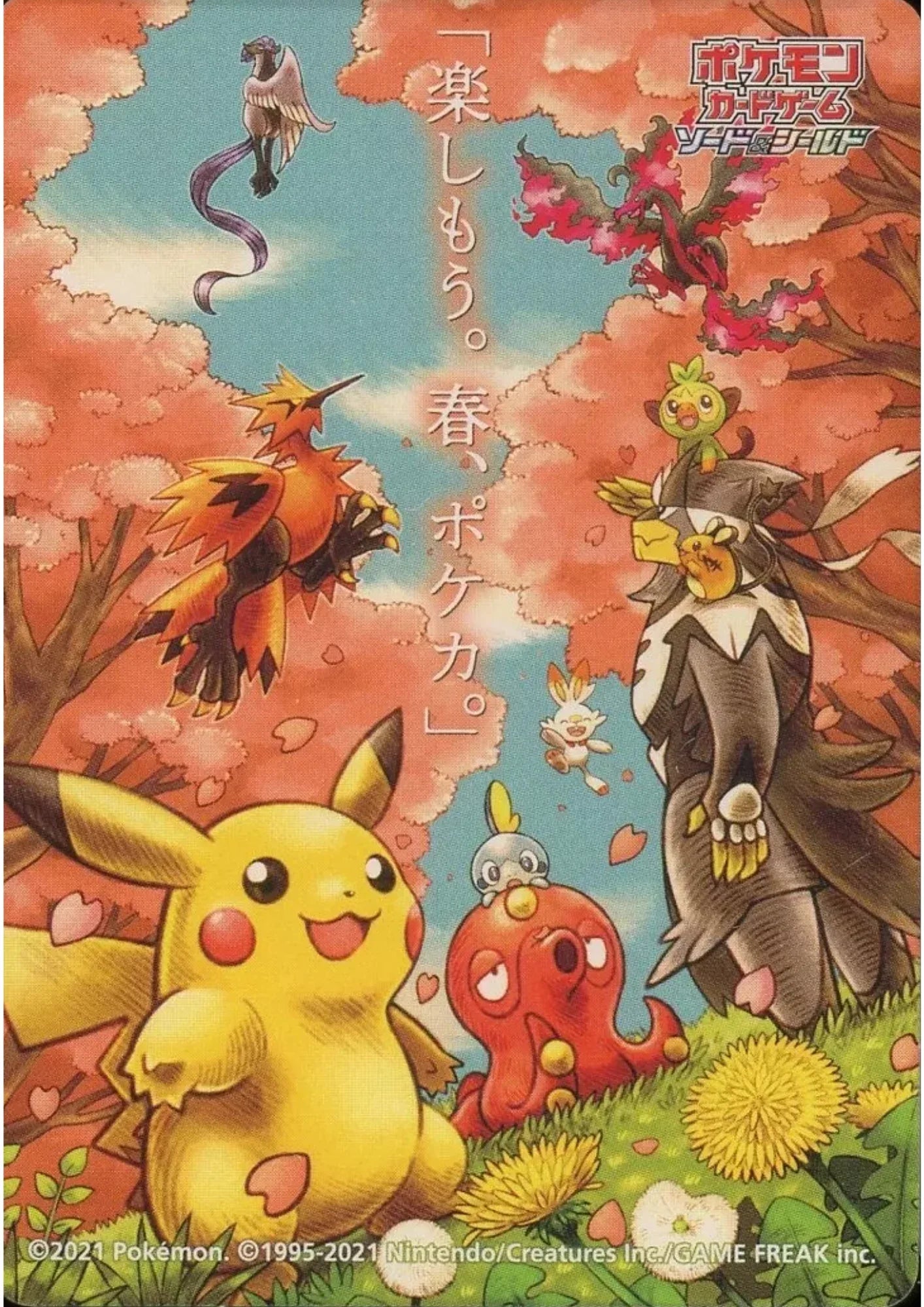 Pokémon Let's Have Fun! Spring Pokécard Campaign (Sticker Card) - ChitoroShop