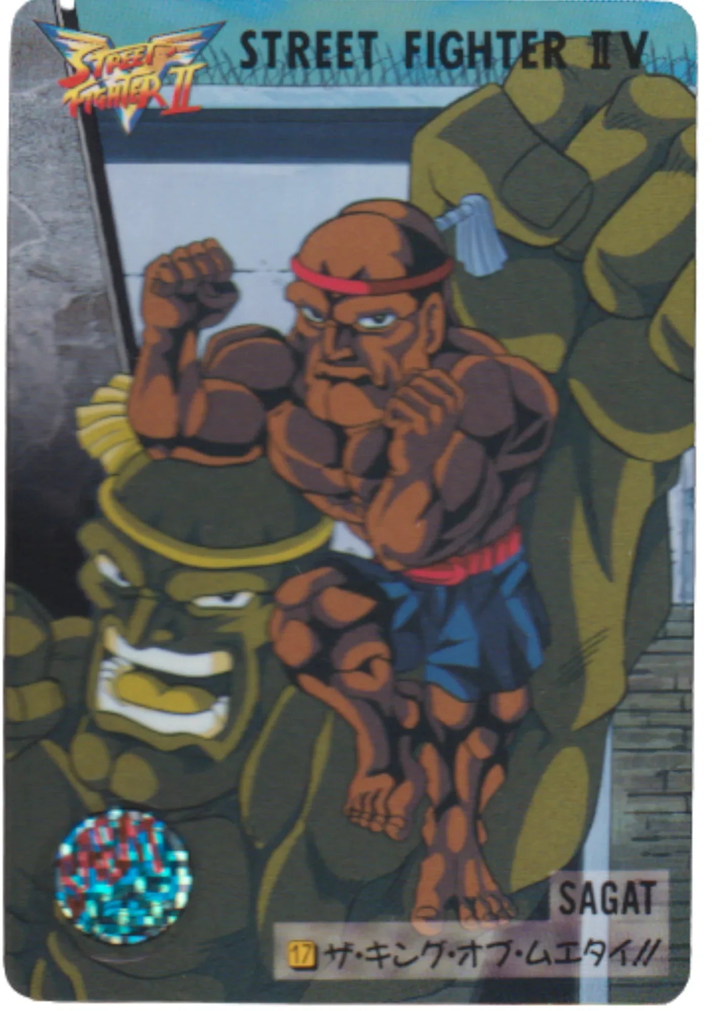 Sagat 17 | Carddass Street Fighter II V Card - ChitoroShop