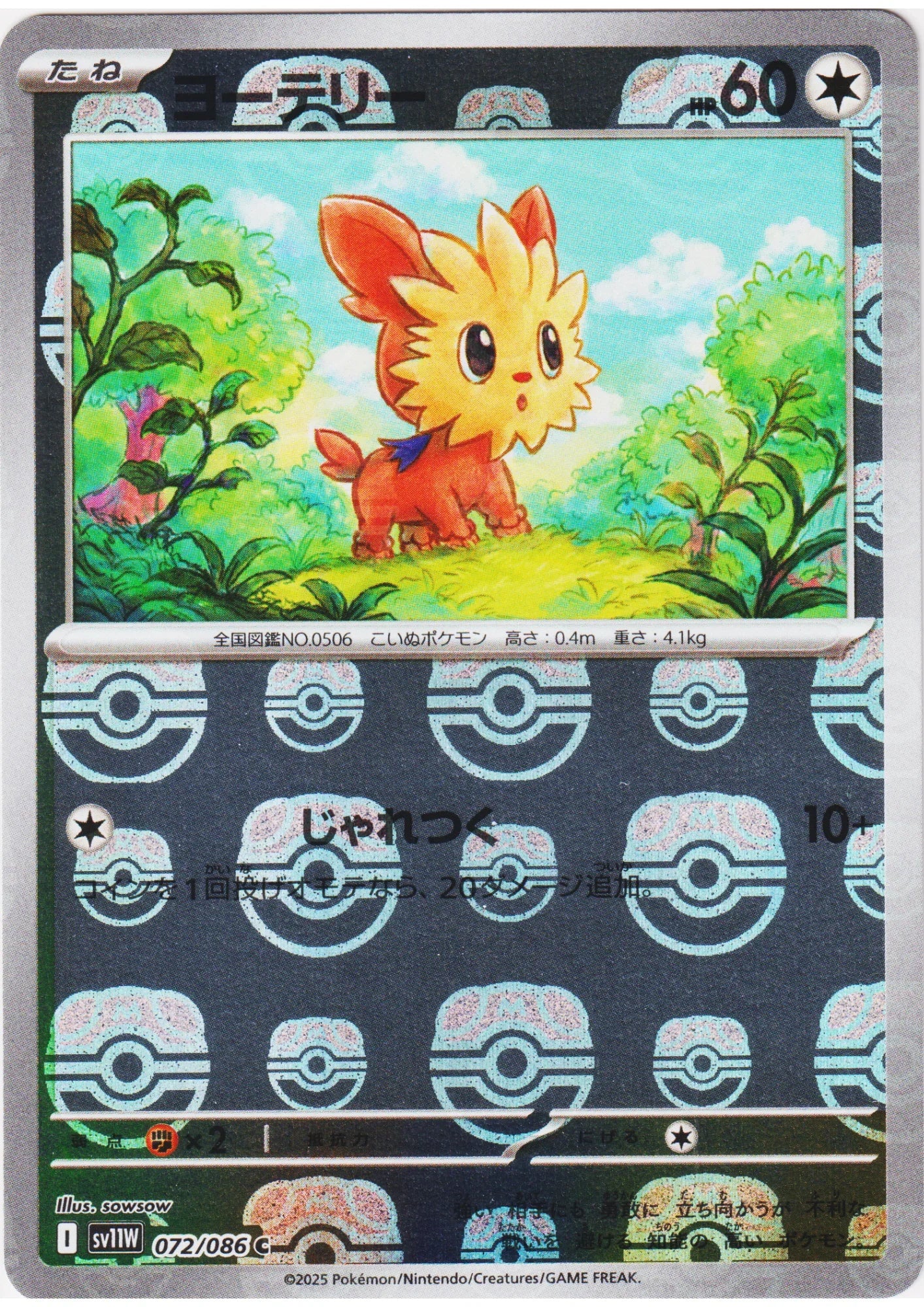 Lillipup (Master Ball Reverse) 072/086 C | SV11W White Flare - ChitoroShop