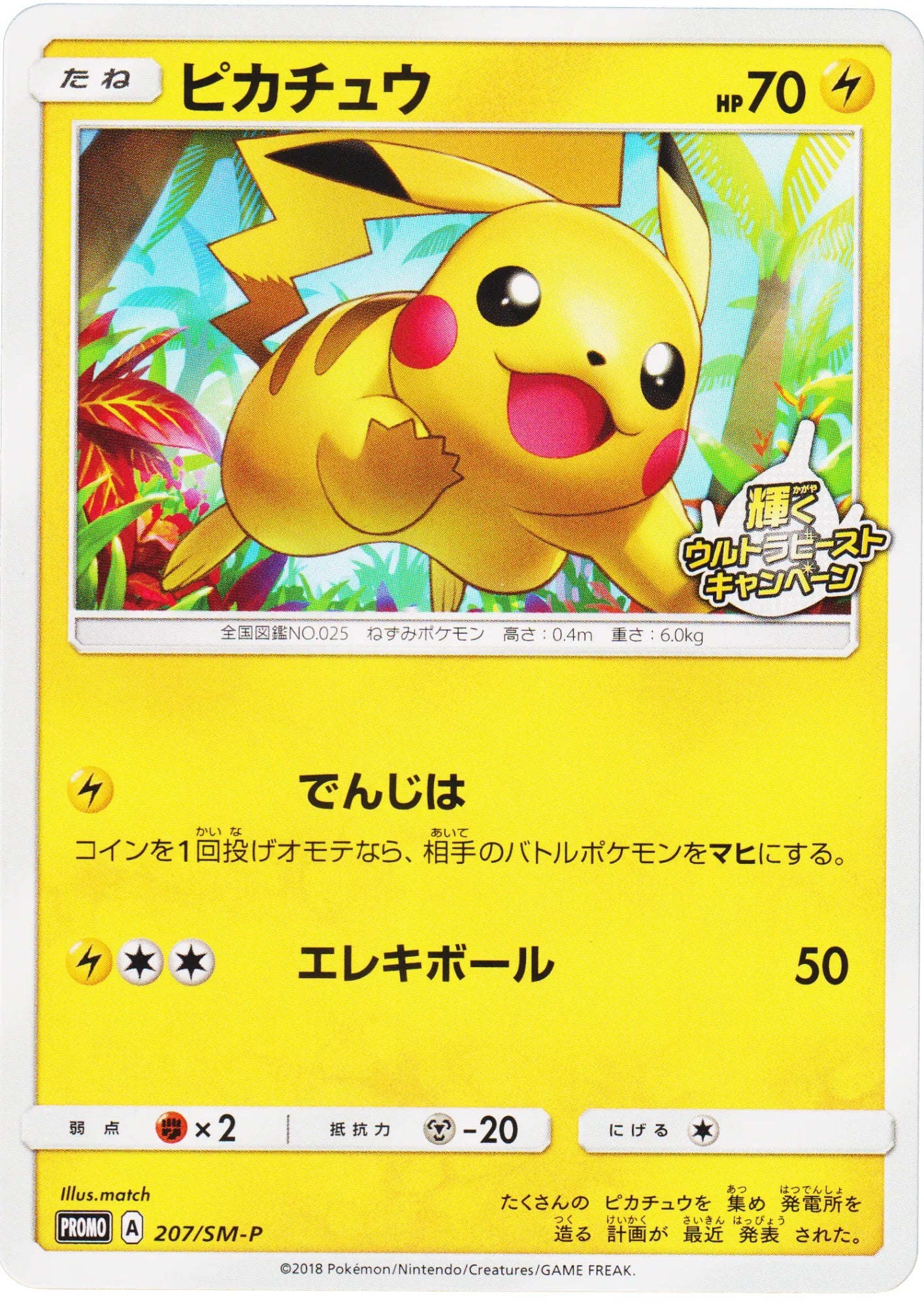 Pikachu 207/SM-P | Promo - ChitoroShop