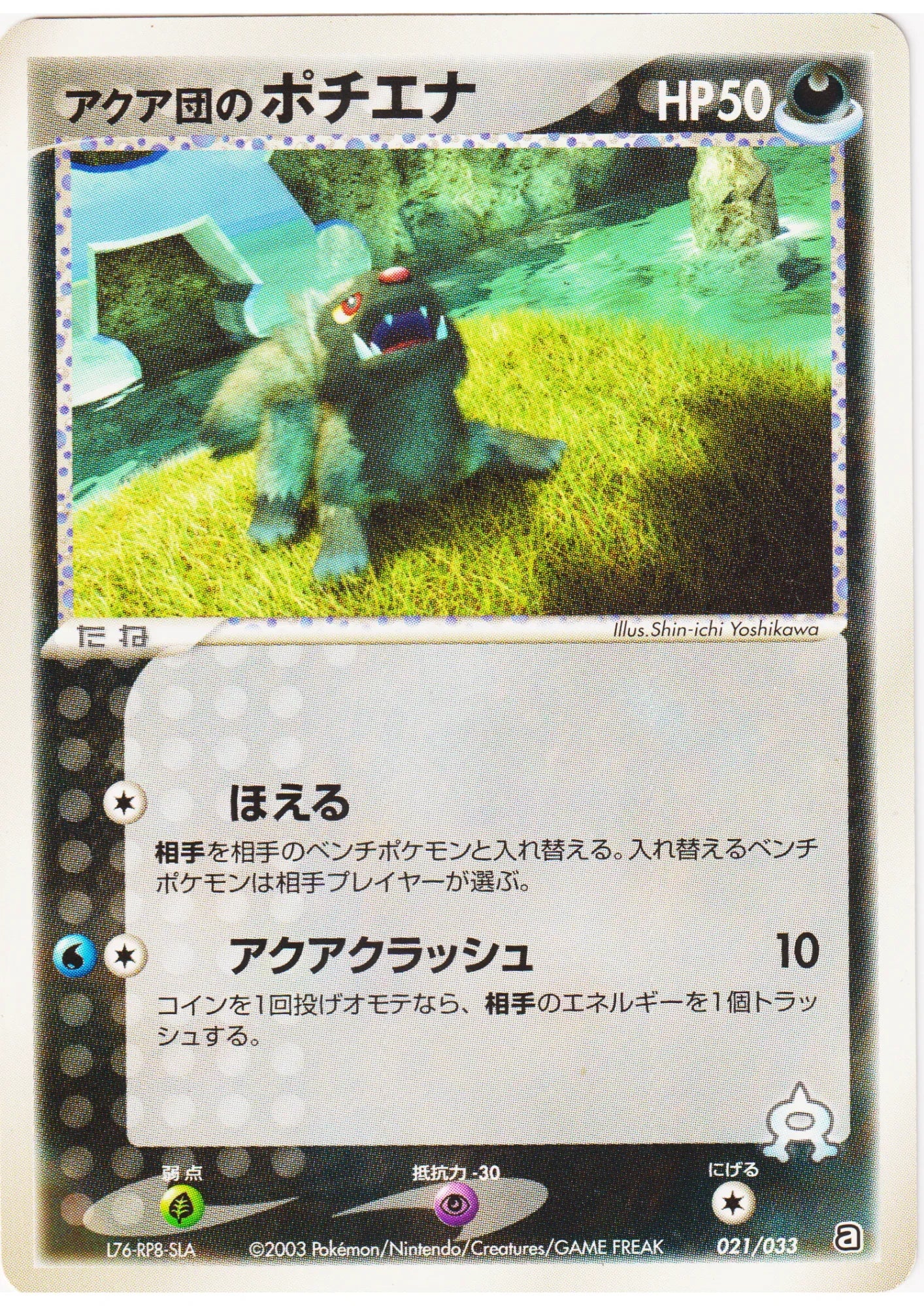 Team Aqua's Poochyena 021/033 | Aqua Deck Kit - ChitoroShop