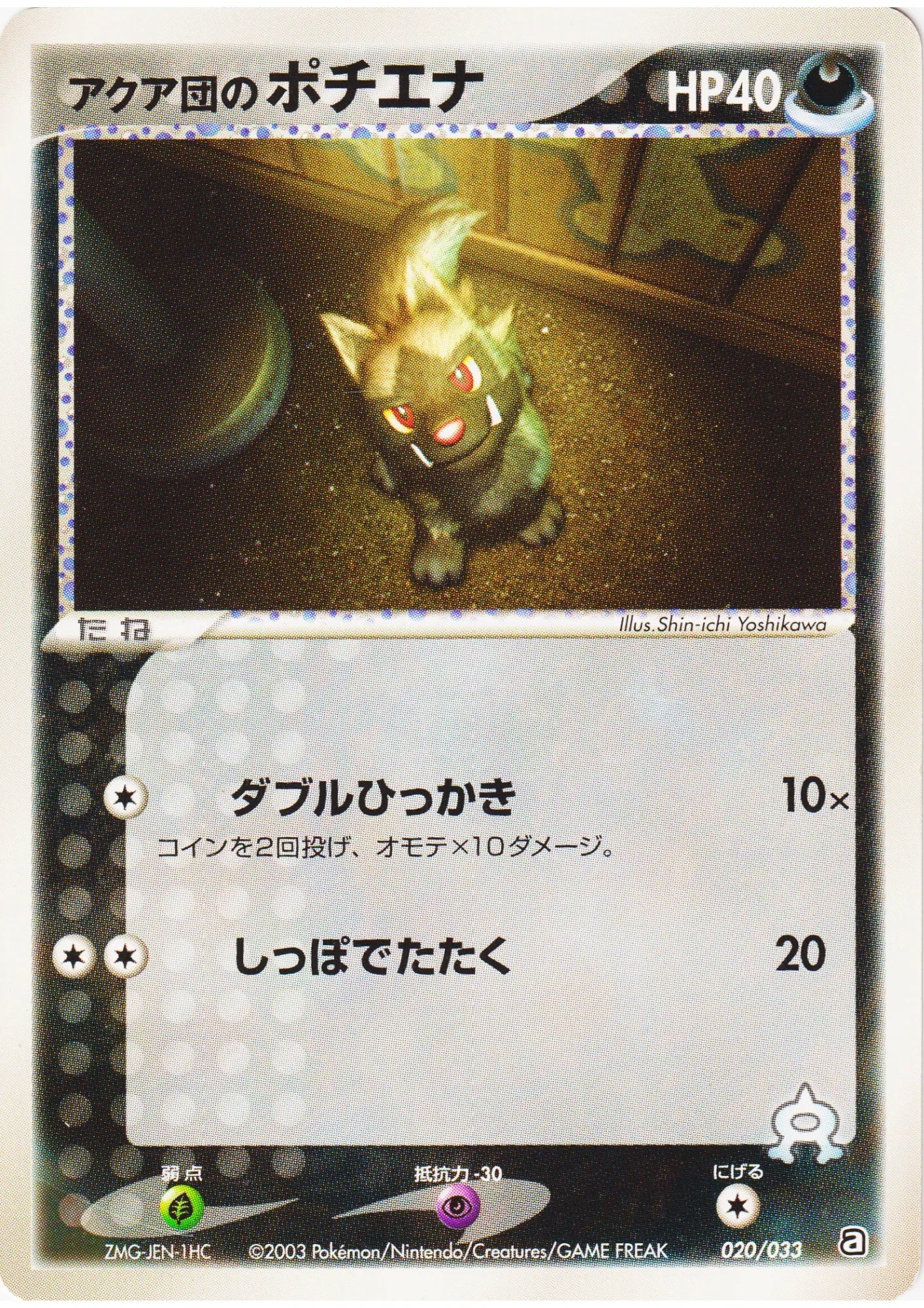 Team Aqua's Poochyena 020/033 | Aqua Deck Kit - ChitoroShop