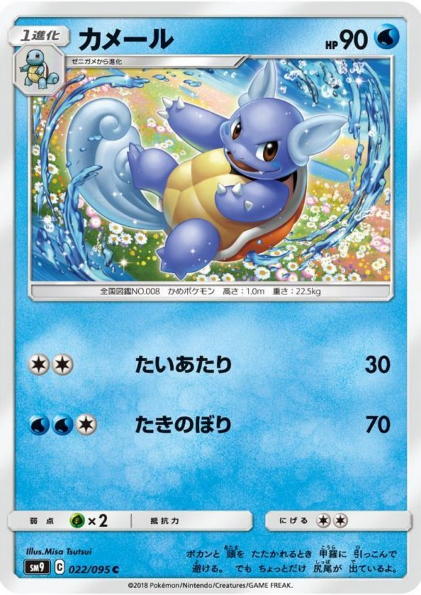 Wartortle 022/095 C | Tag Bolt SM9
