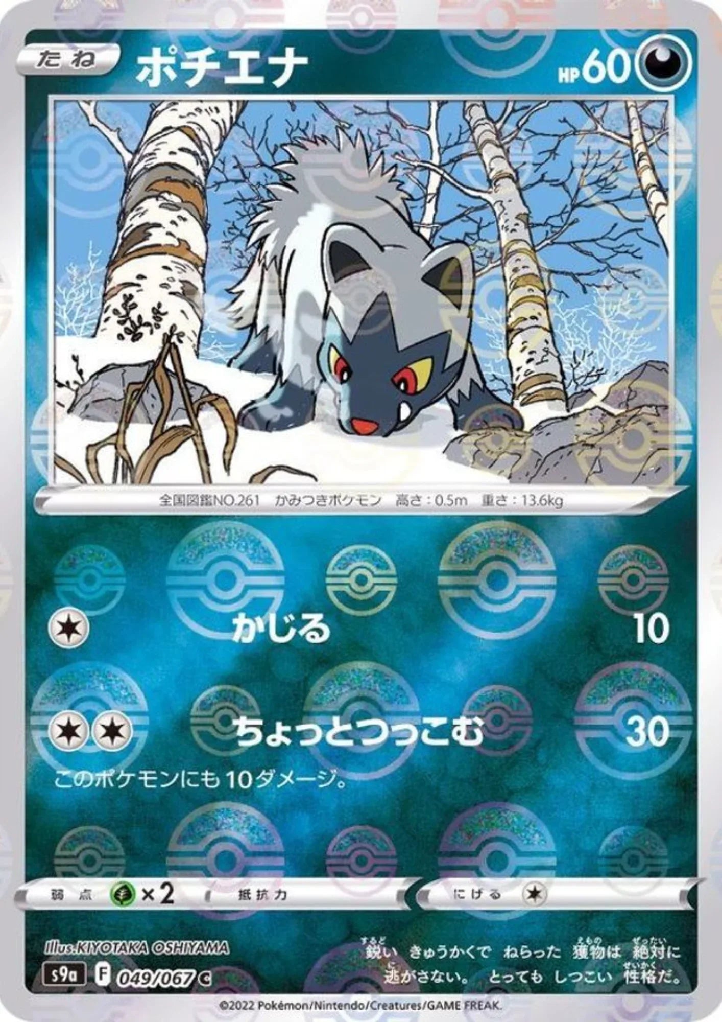 Poochyena 049/067 C (Poké Ball Mirror) | Battle Region s9a - ChitoroShop