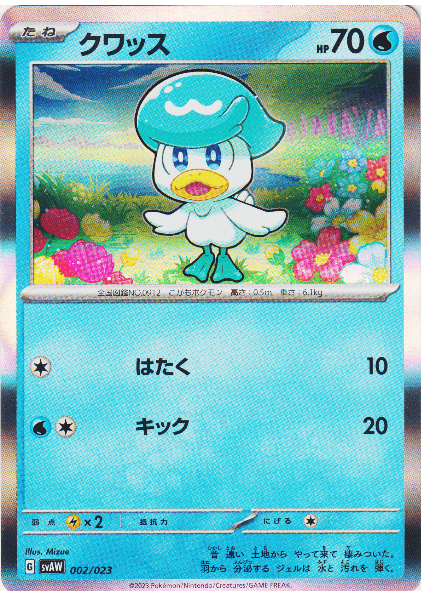 Quaxly 002/023 | ex Starter Sets Quaxly & Mimikyu ex