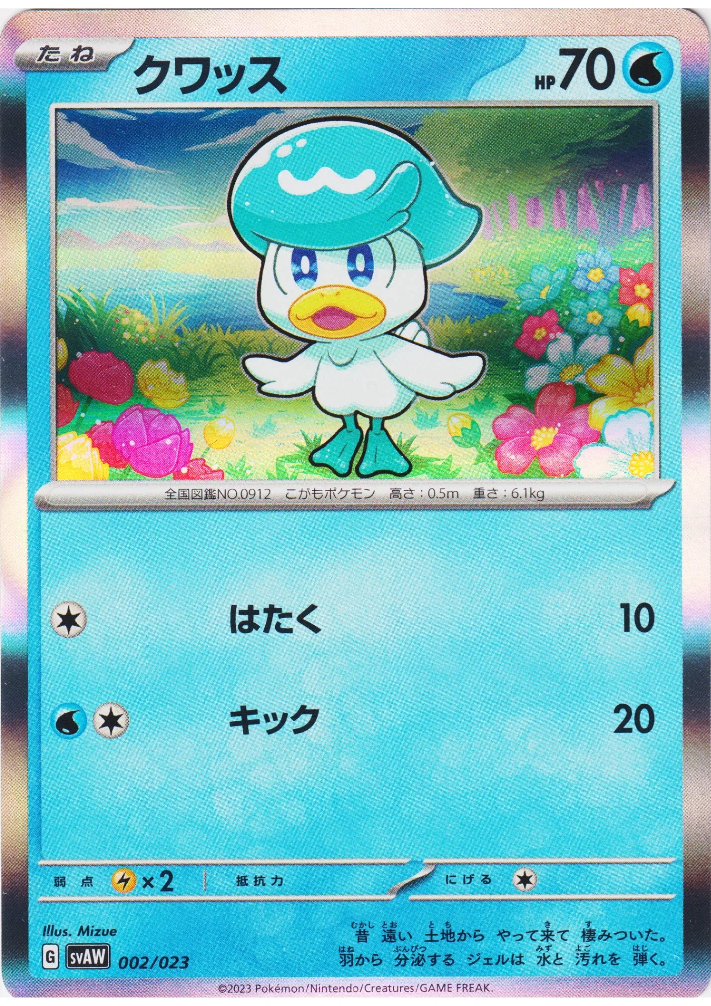 Quaxly 002/023 | ex Starter Sets Quaxly & Mimikyu ex - ChitoroShop
