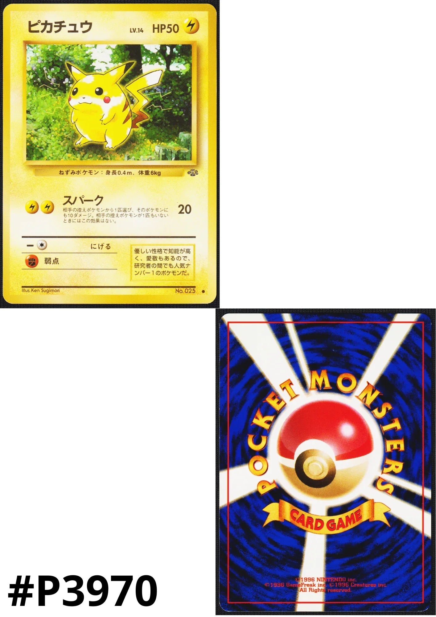 Pikachu No.025 | Jungle set - ChitoroShop