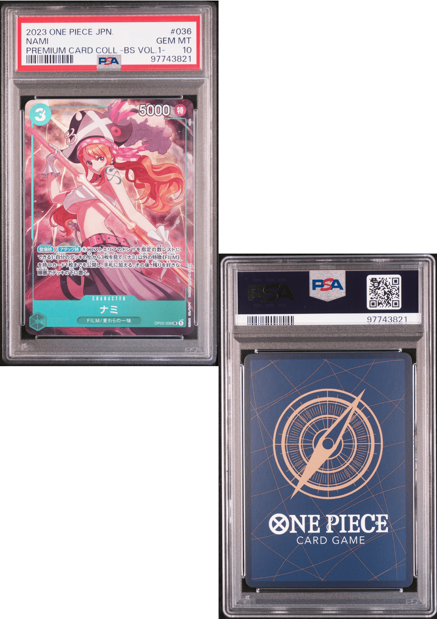 Nami OP02-036 SR (Parallel) - Promo - One Piece | PSA