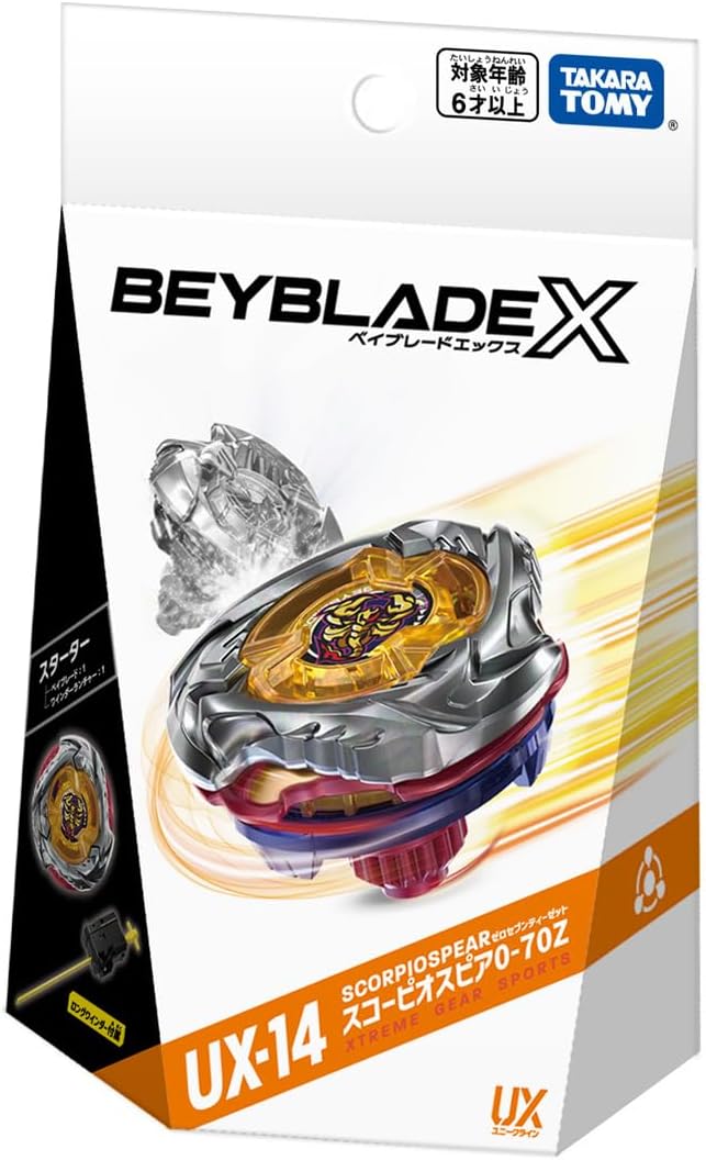 Beyblade X : UX-14 Starter Scorpio Spear 0-70Z