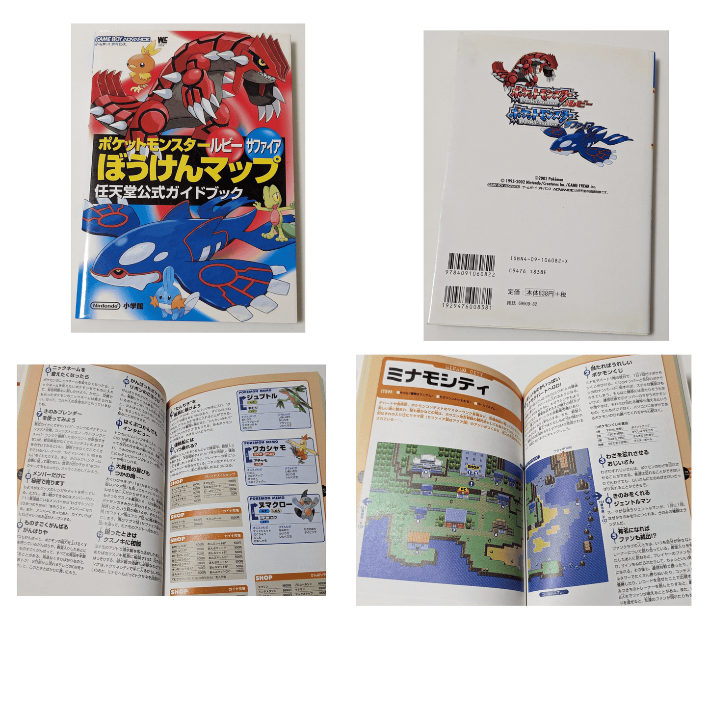 Pokemon Ruby / Sapphire Adventure Map trategy Guide book | Gameboy Advance