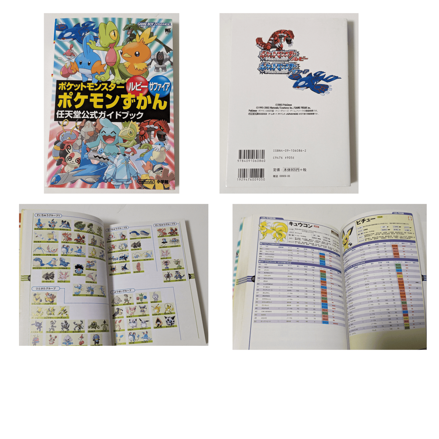 Pokemon Ruby / Sapphire Pokedex Strategy Guide book | Gameboy Advance
