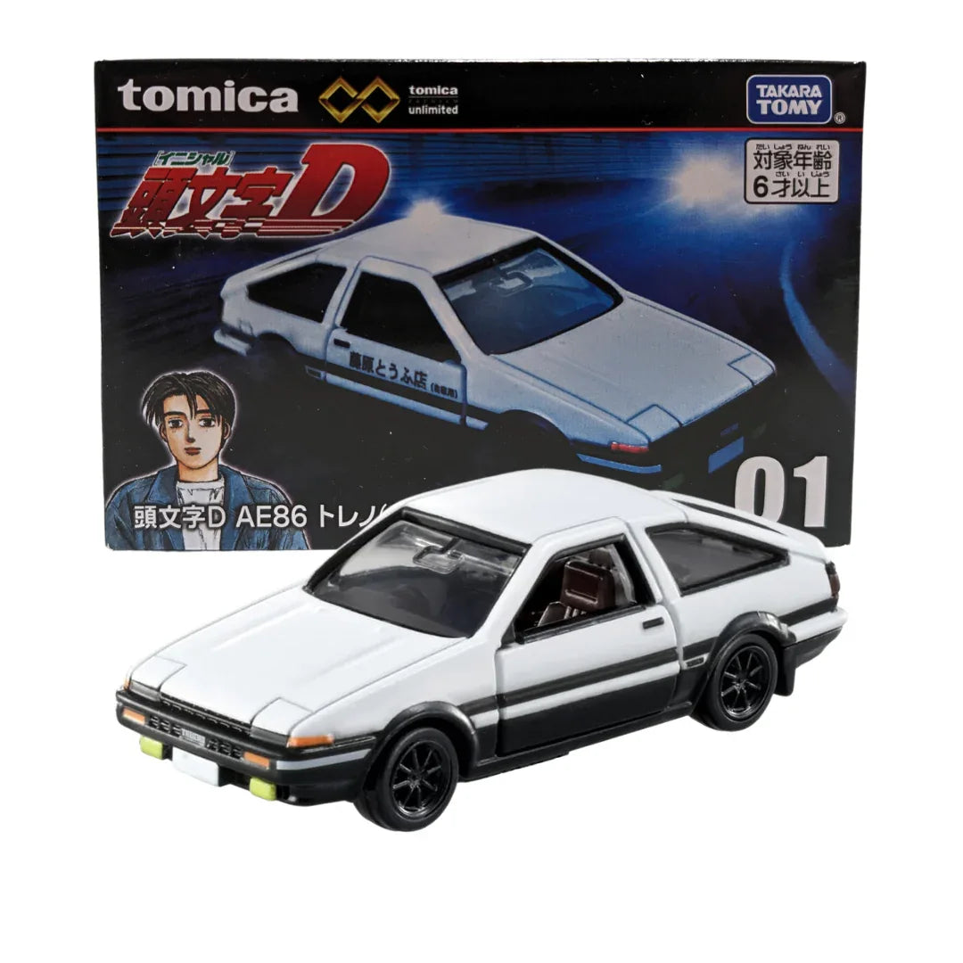 Tomica Premium No.01 Initial AE86 Trueno (Takumi Fujiwara) - ChitoroShop