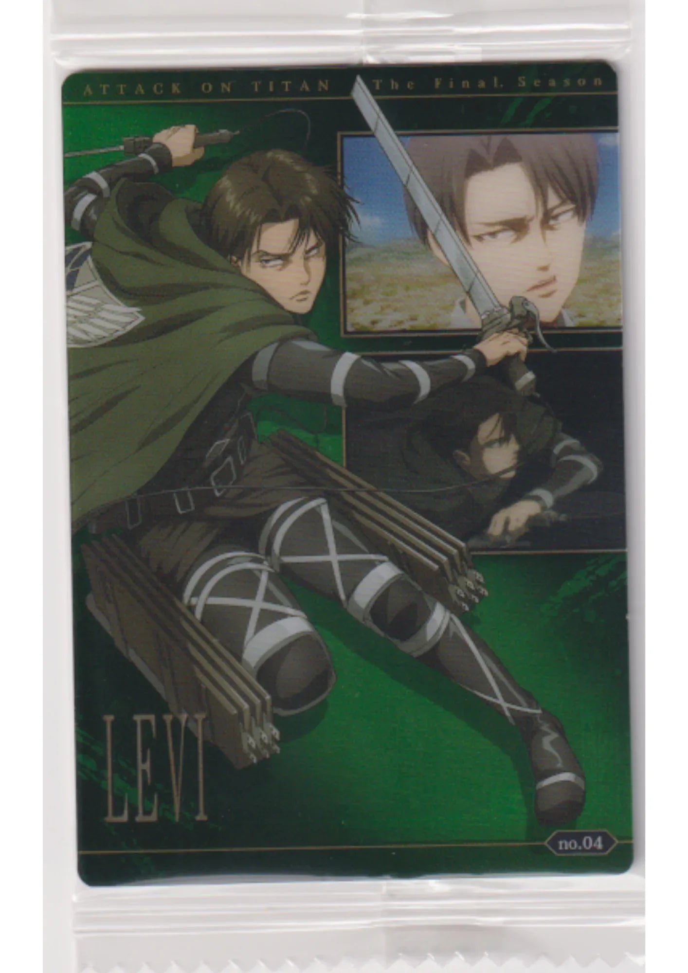Levi no.04 | Attack On Titan Wafer Card - ChitoroShop