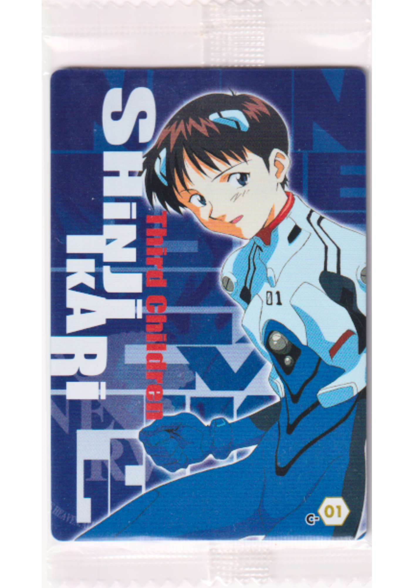 Shinji Ikari (3rd Children) C-01 | Evangelion Wafer Card