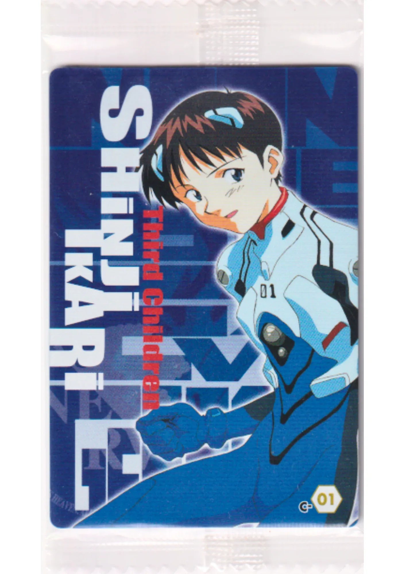 Shinji Ikari (3rd Children) C-01 | Evangelion Wafer Card - ChitoroShop