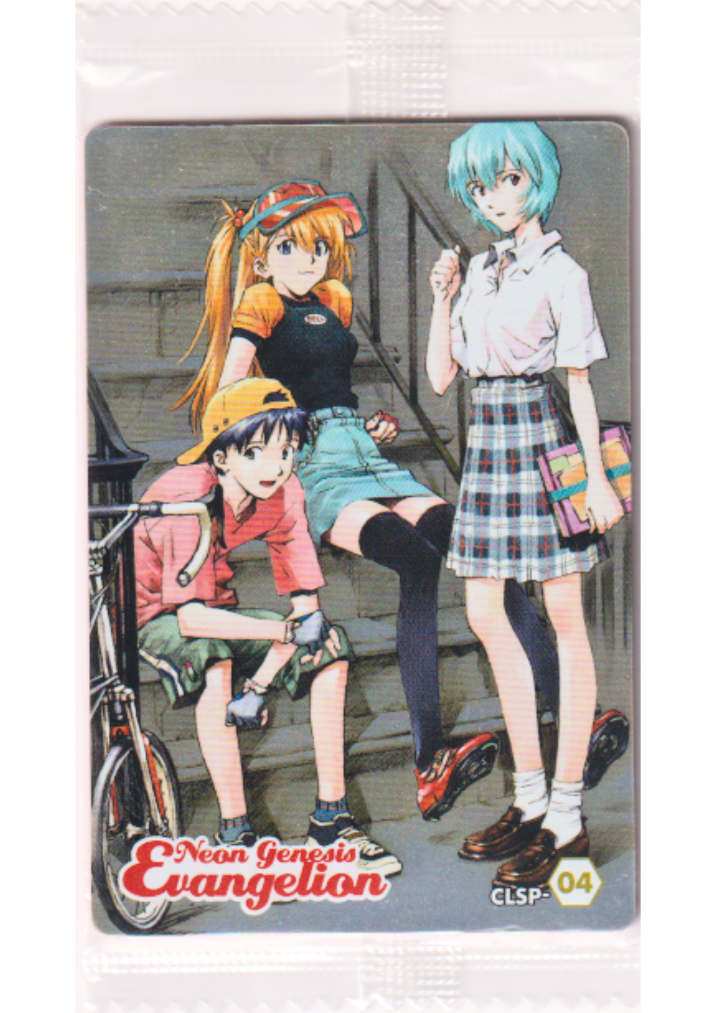 Shinji & Asuka & Rei CLSP-04 | Evangelion Wafer Card
