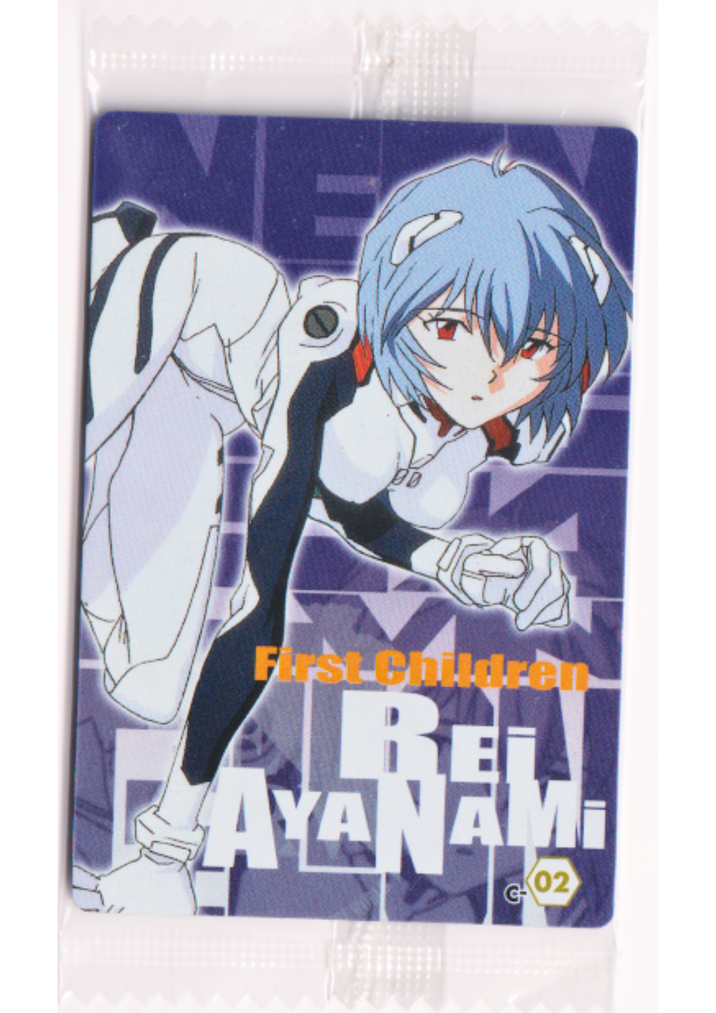 Rei Ayanami C-02 | Evangelion Wafer Card