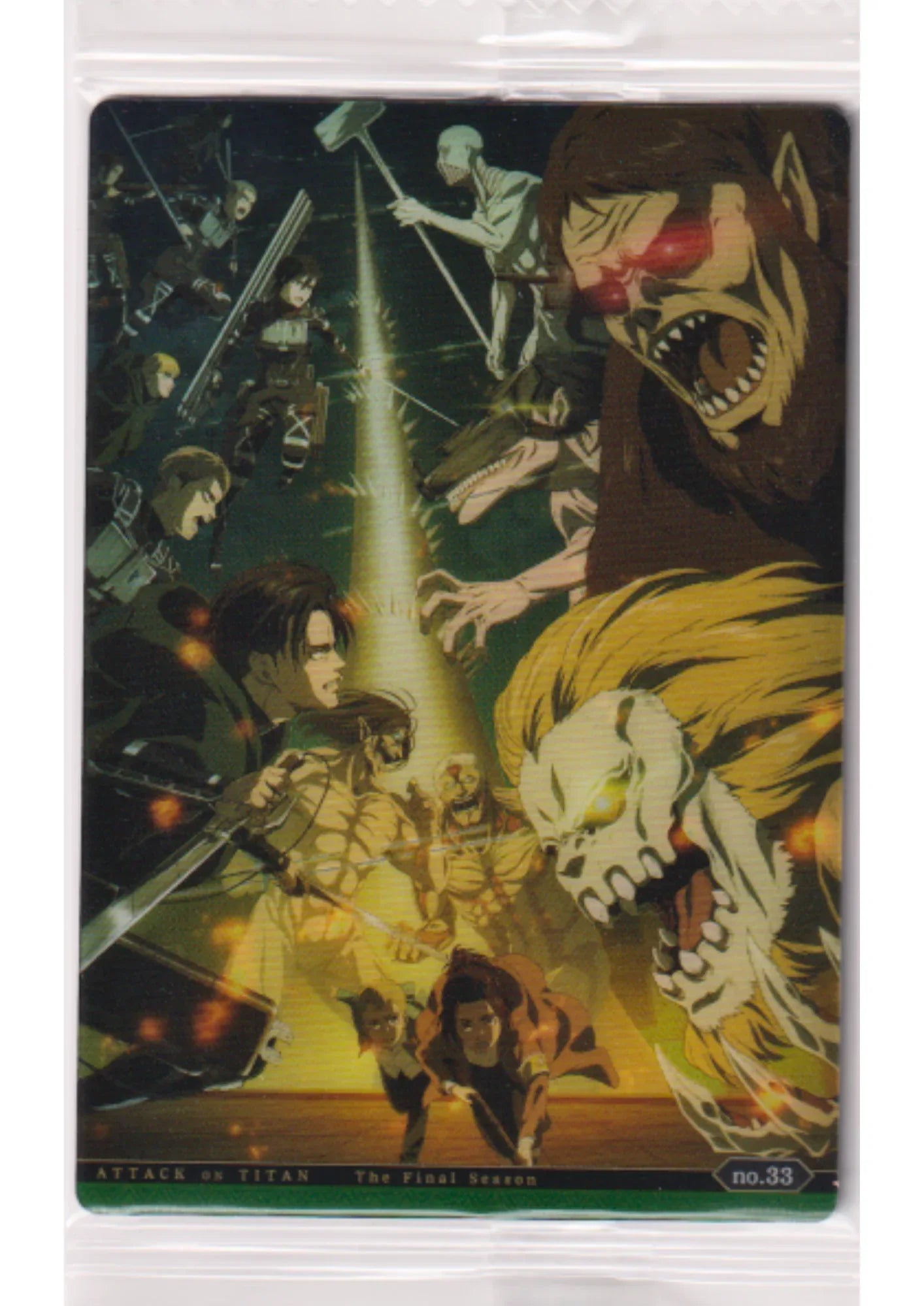 Scout Regiment VS Titan No.33 | Attack On Titan Wafer Card - ChitoroShop