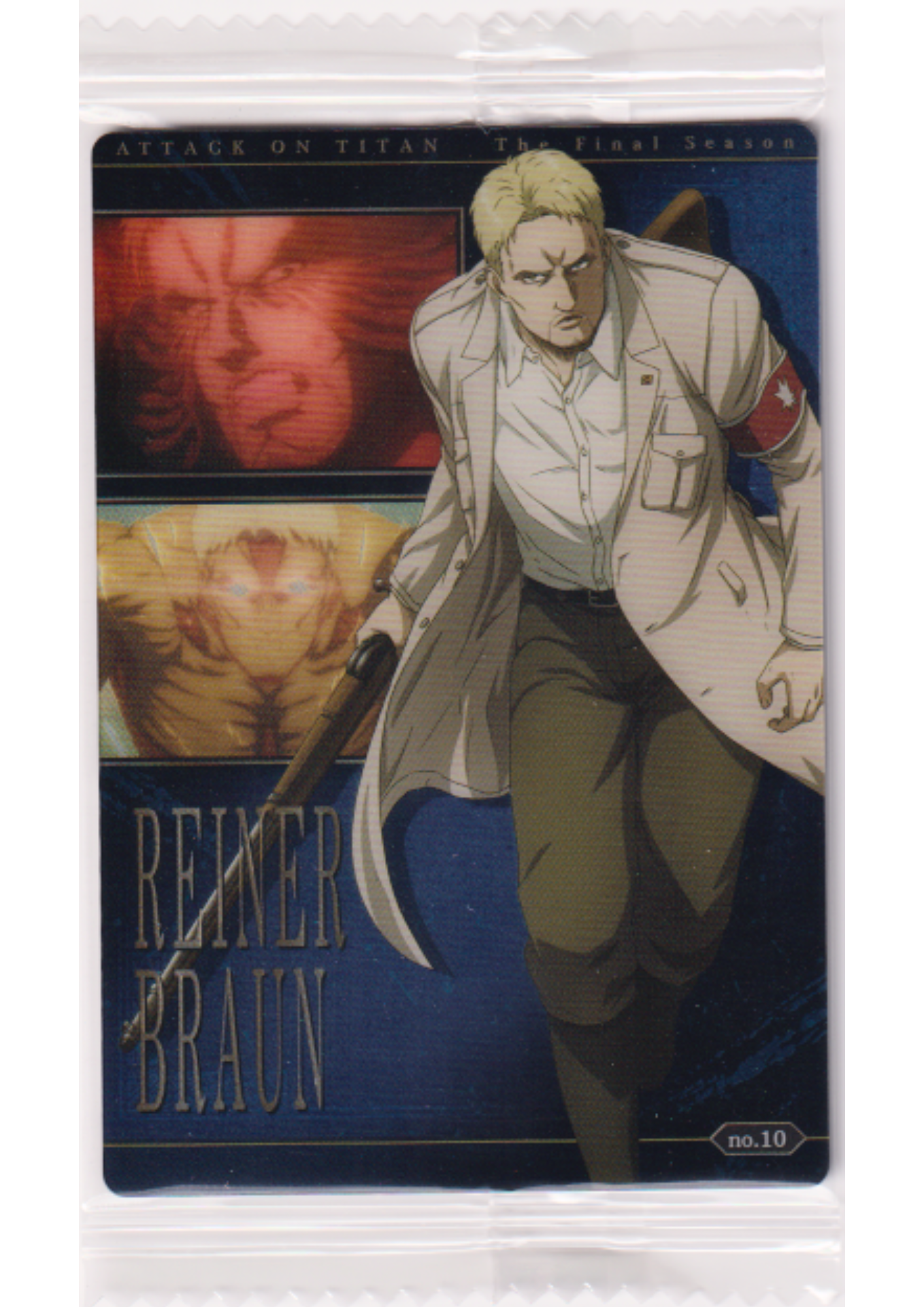 Reiner Braun No.10 | Attack On Titan Wafer Card